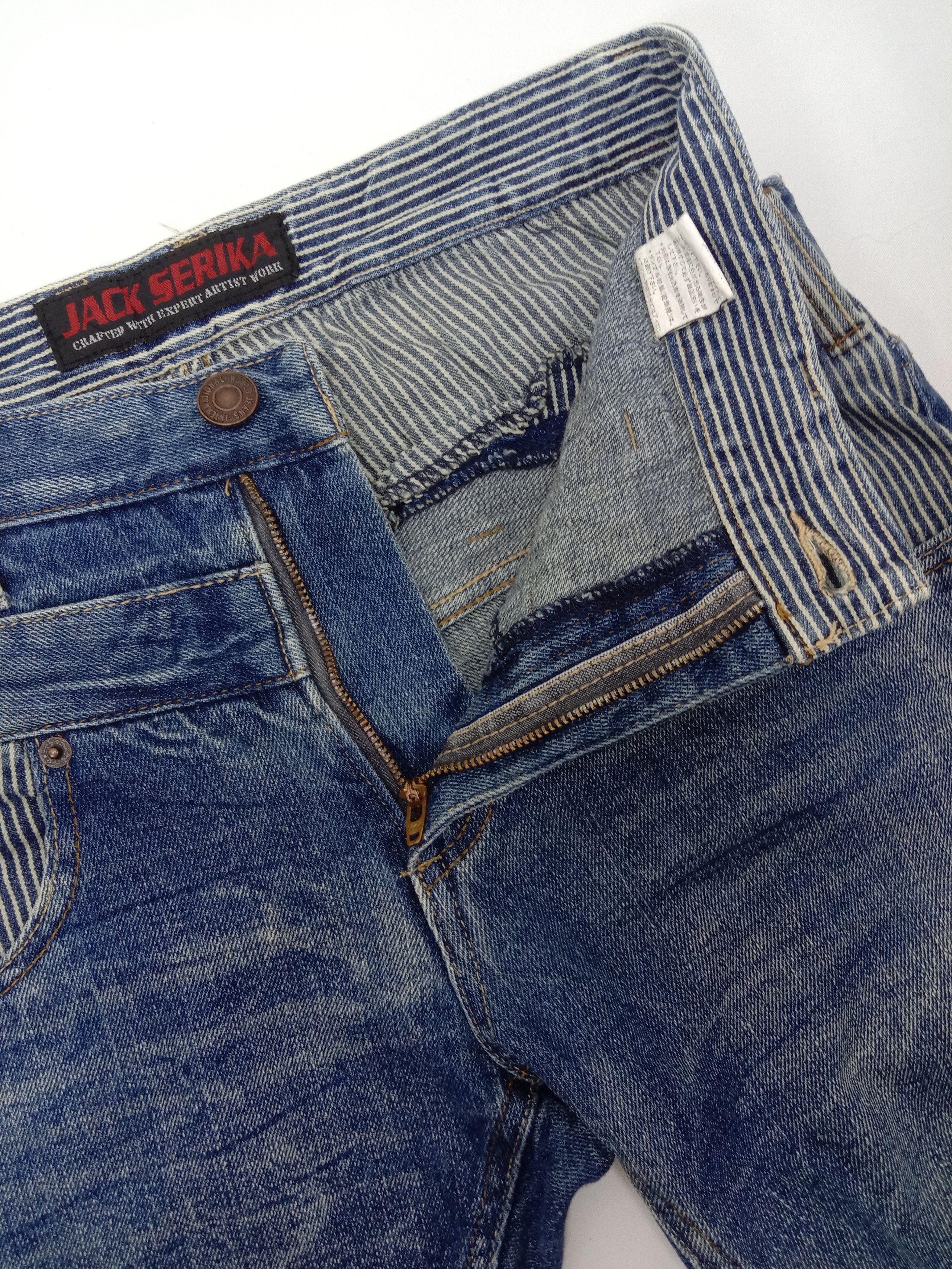 Japanese Brand Vintage Jack Serika Double Waist Jeans Size US 30 / EU 46 - 9 Thumbnail