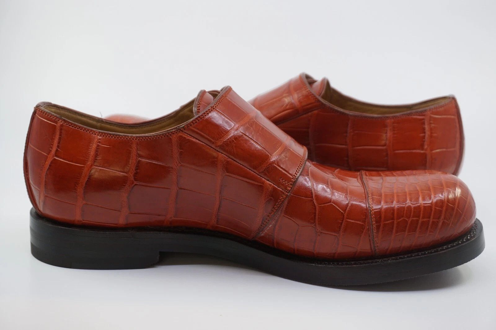 Gucci RARE Gucci Exotic Alligator Crocodile UK 7 US 7.5 Size US 7.5 / EU 40-41 - 9 Thumbnail