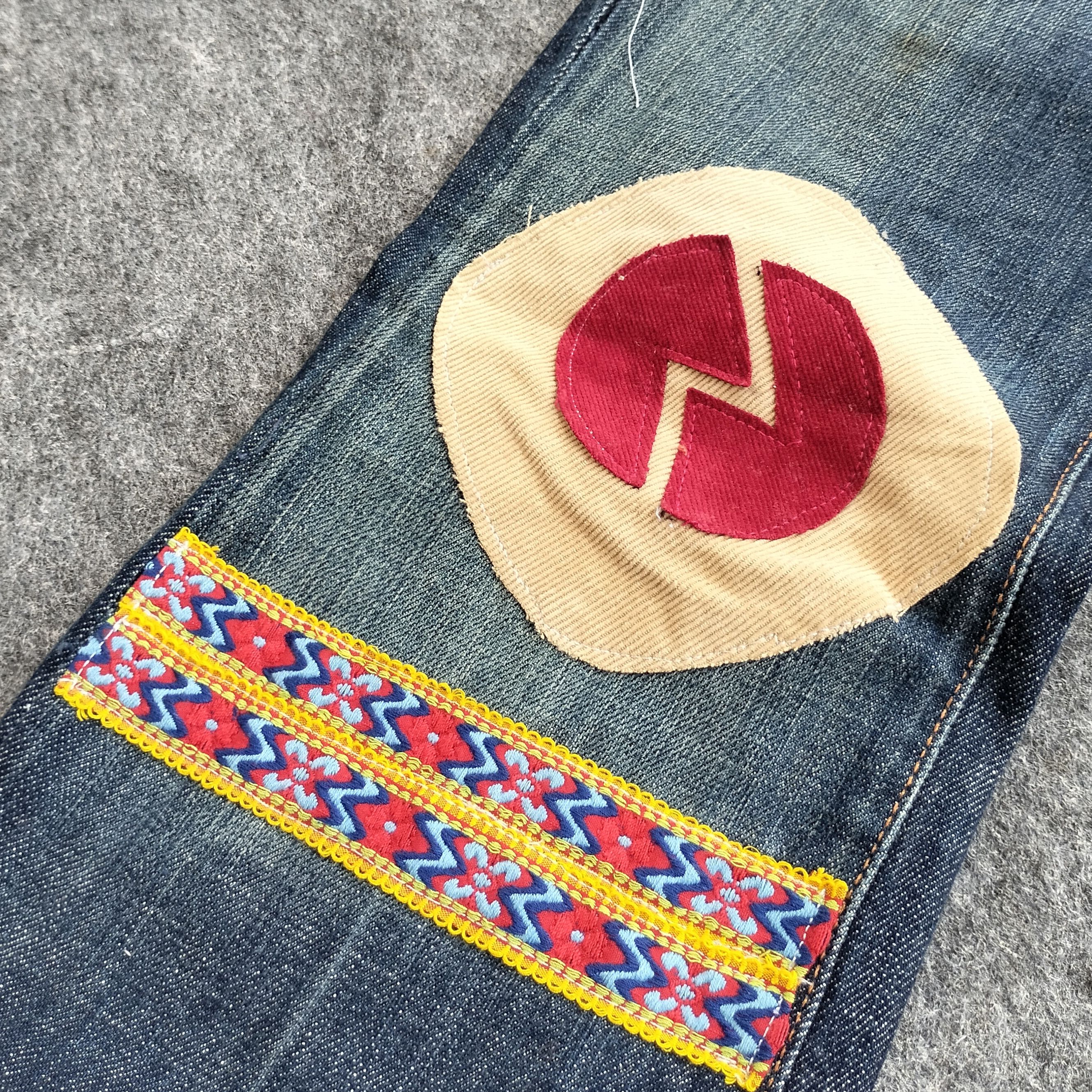 7 For All Mankind Peace patchwork boot cut denim Size US 29 - 5 Thumbnail