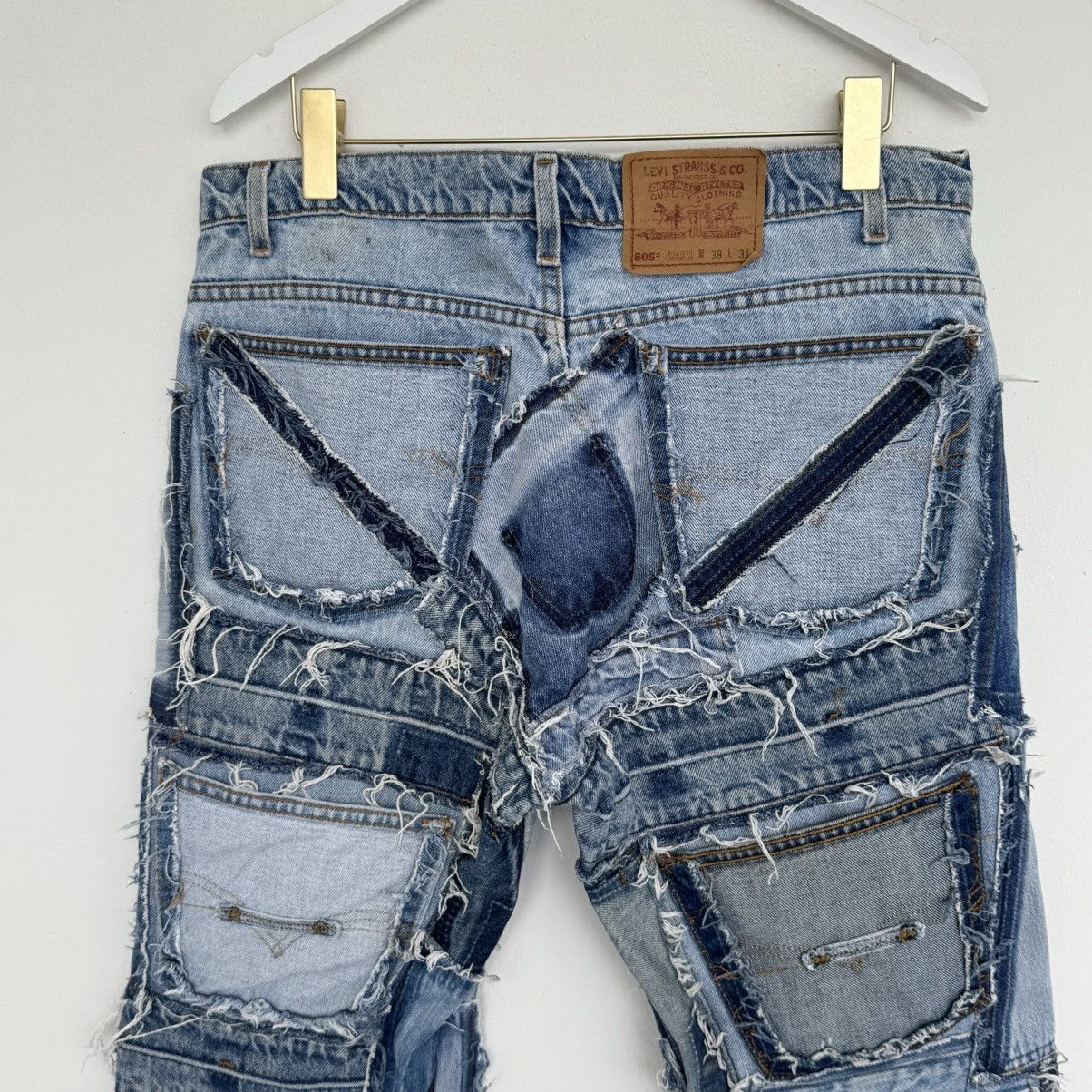 Handmade × Levi's Levi’s 508 1991 Multipocket Patchwork Distressed USA Size US 36 / EU 52 - 5 Thumbnail