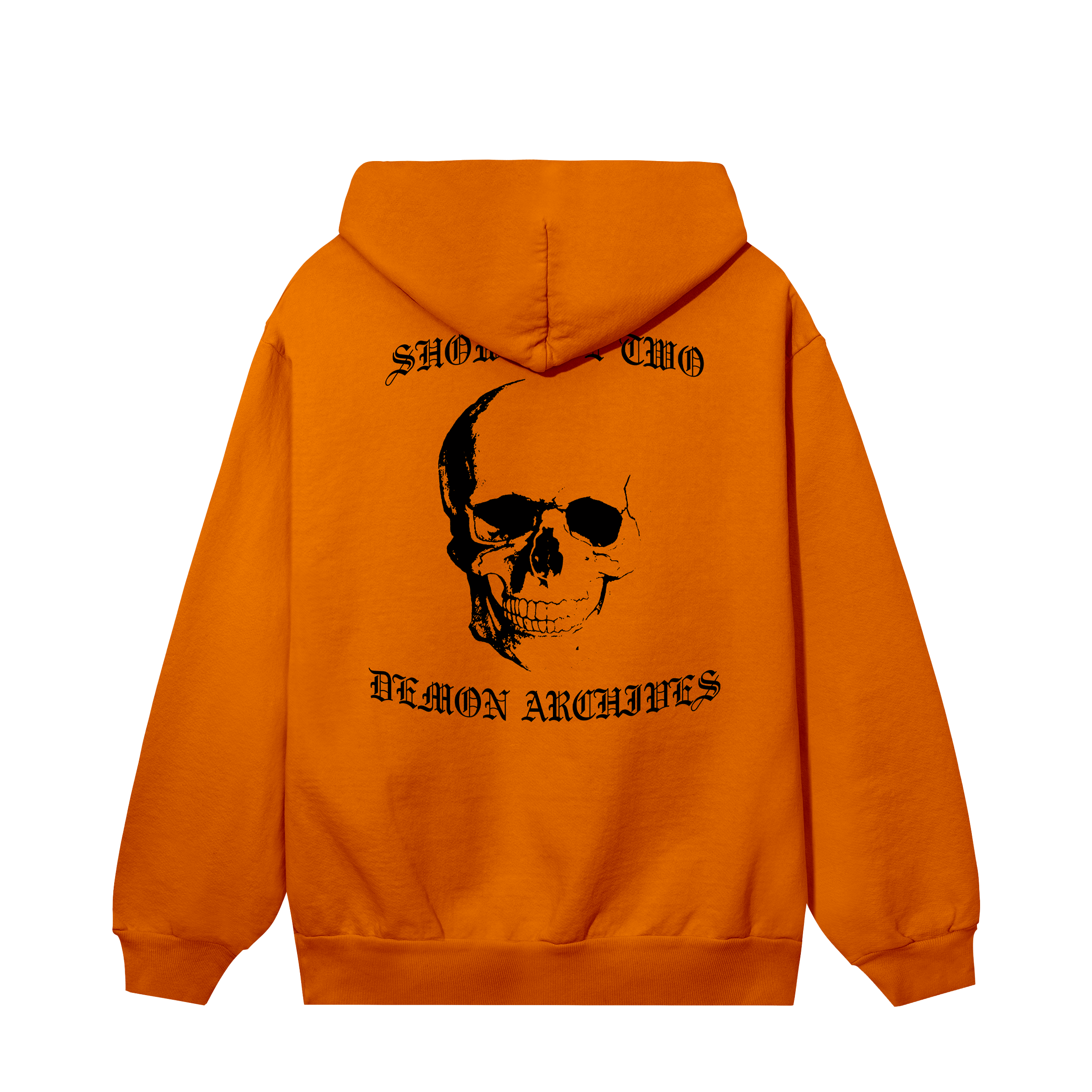 Revenge Revenge Archive Logo Hoodie Orange/Black Size US XL / EU 56 / 4 - 2 Thumbnail