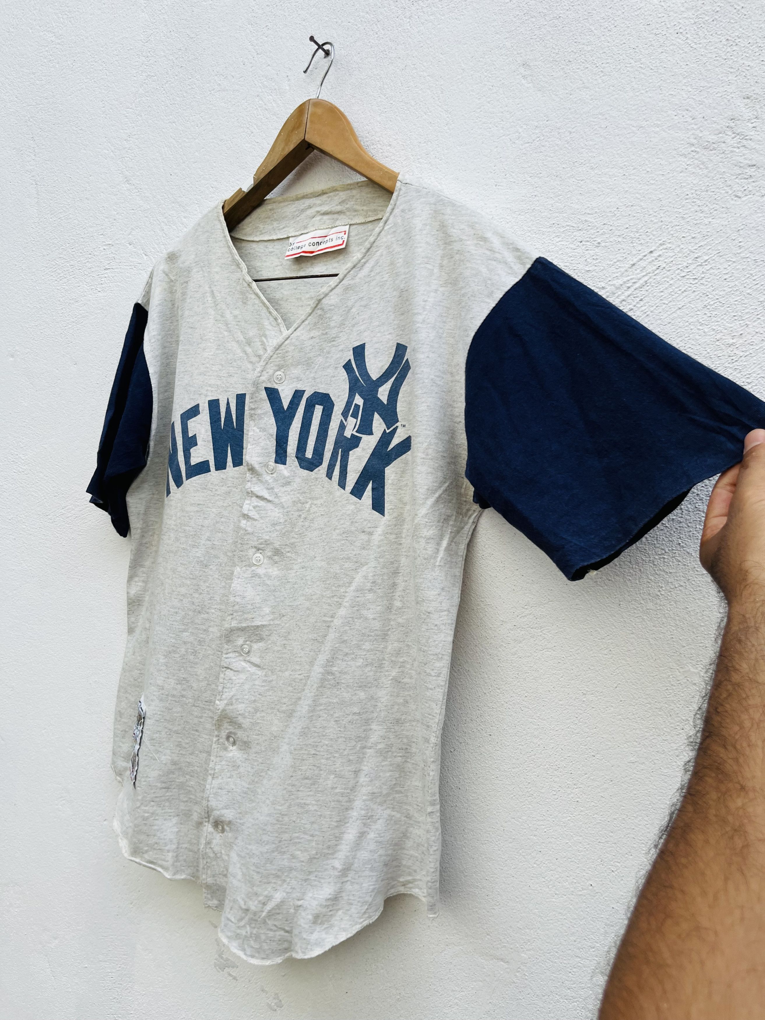 NBA × Vintage Vintage New York NBA Baseball Cooperstown Collection Shirt Size US L / EU 52-54 / 3 - 5 Thumbnail