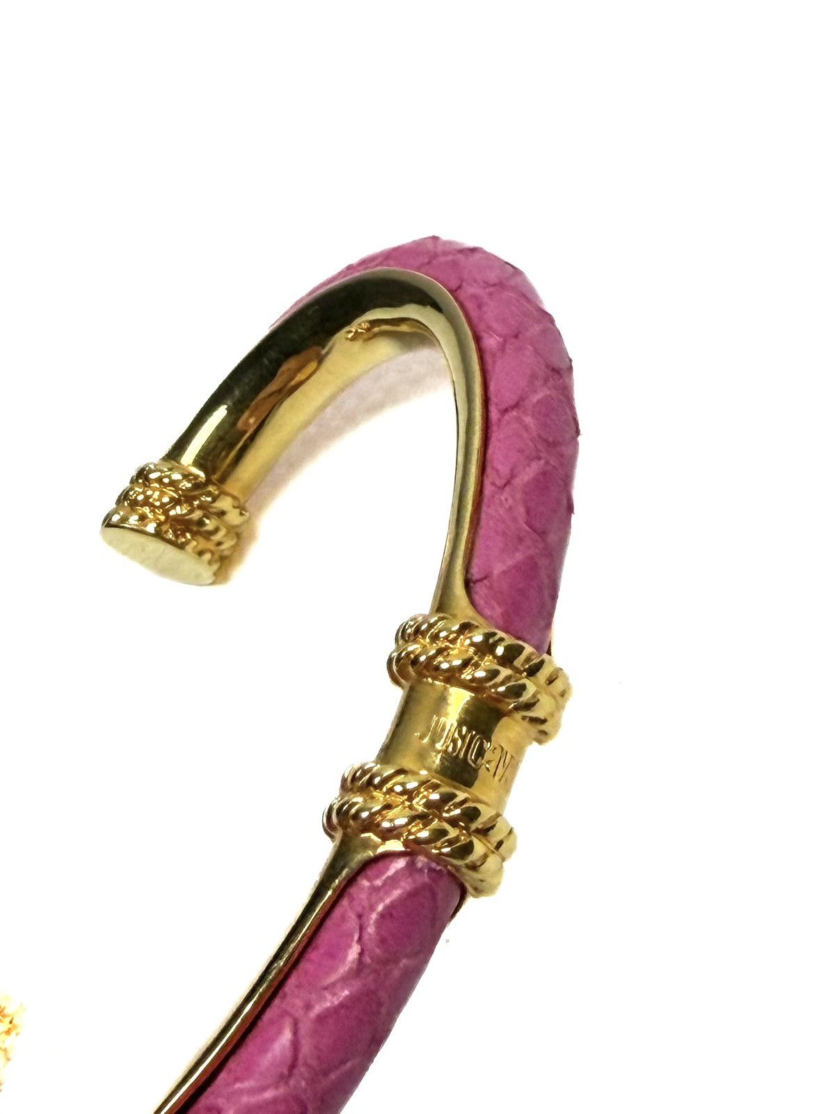 Just Cavalli Just Cavalli Roberto Cavalli Snake Leather Cuff Bracelet Size ONE SIZE - 8 Thumbnail