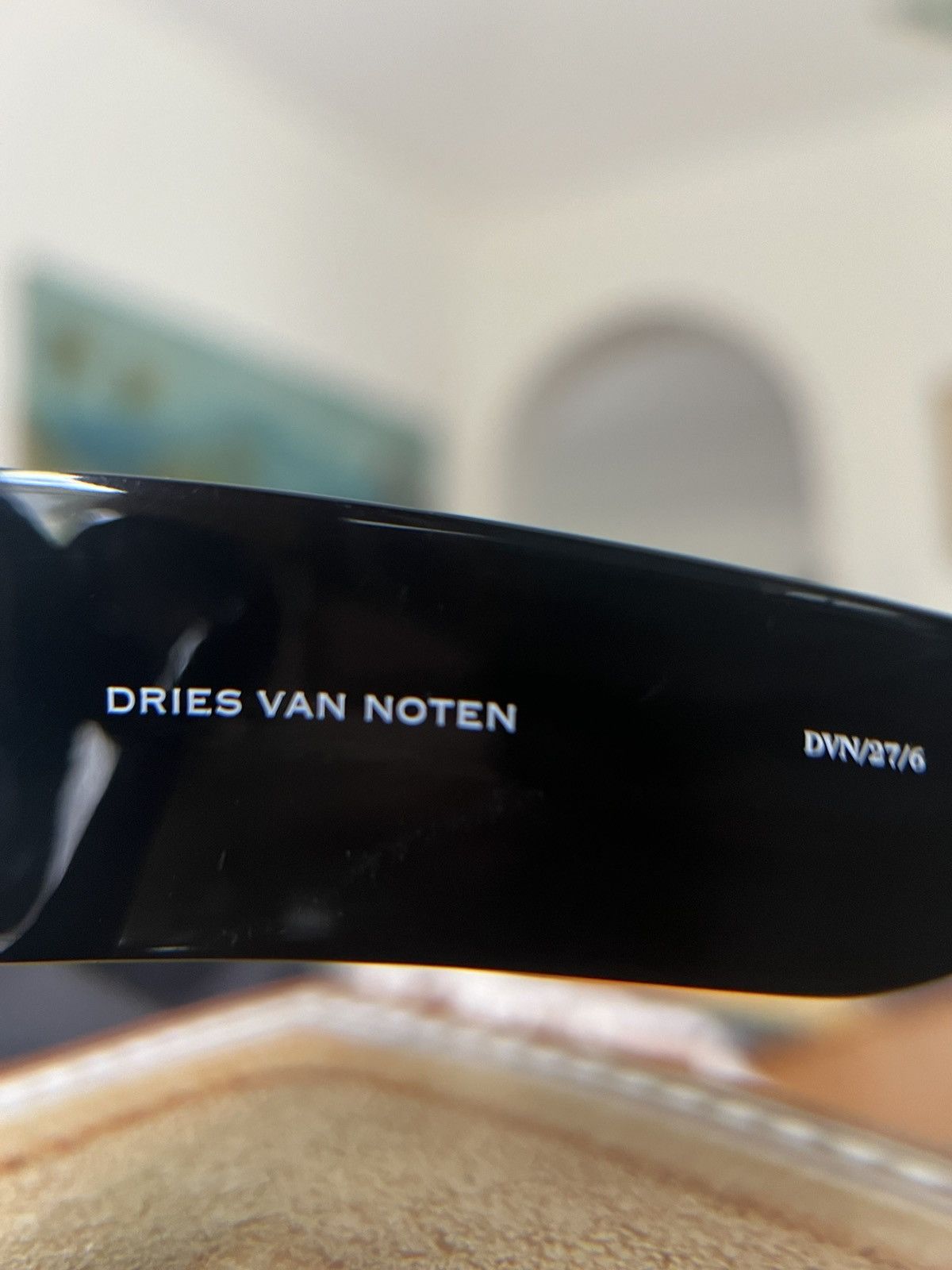 Dries Van Noten × Linda Farrow Dries Van Noten Sunglasses in Black Size ONE SIZE - 8 Thumbnail