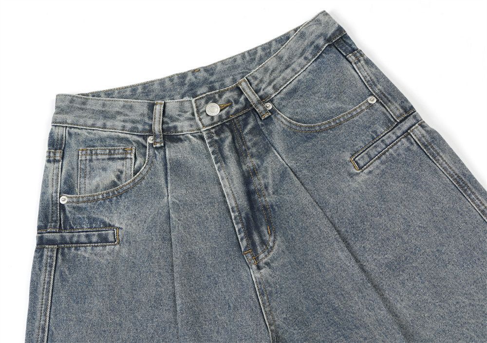 Japanese Brand × Jean American style washed distressed loose straight jeans Size US 32 / EU 48 - 5 Thumbnail