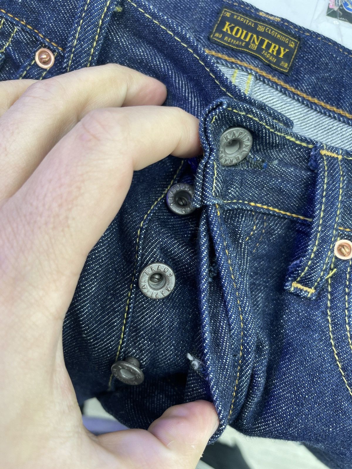 Kapital Kapital Bone jeans ( Dark wash ) Size US 34 / EU 50 - 4 Thumbnail