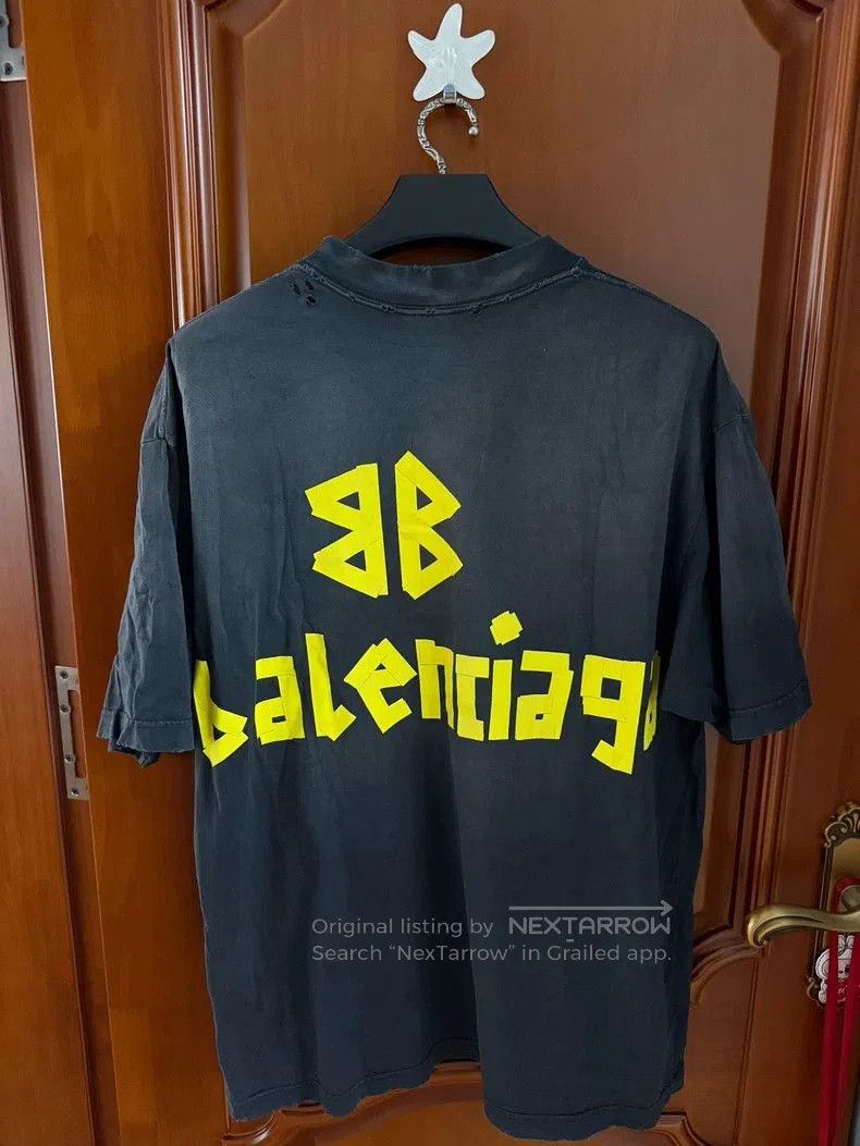 Balenciaga Balenciaga Tape Short Sleeve T-shirt S. Size US S / EU 44-46 / 1 - 2 Thumbnail
