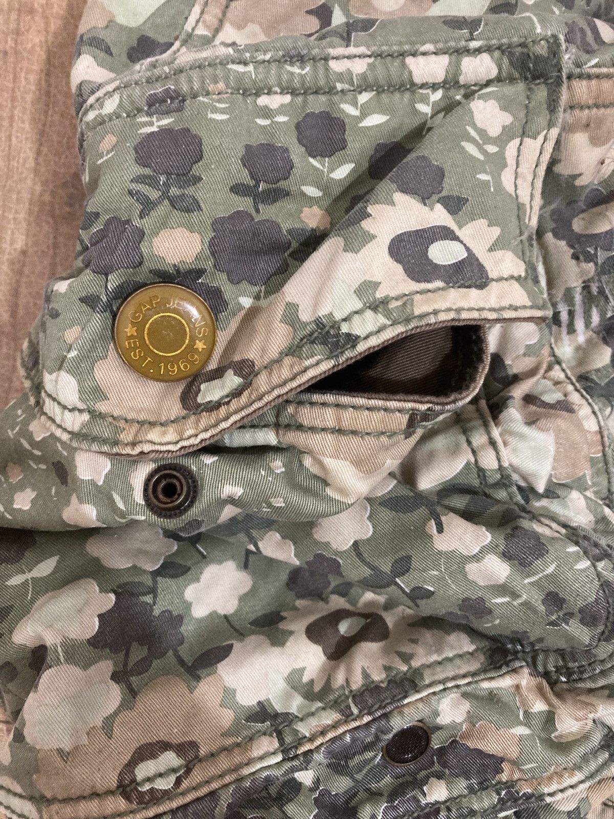 Gap Vintage USA Made Gap military bag Floral Camou Size 46 - 4 Thumbnail