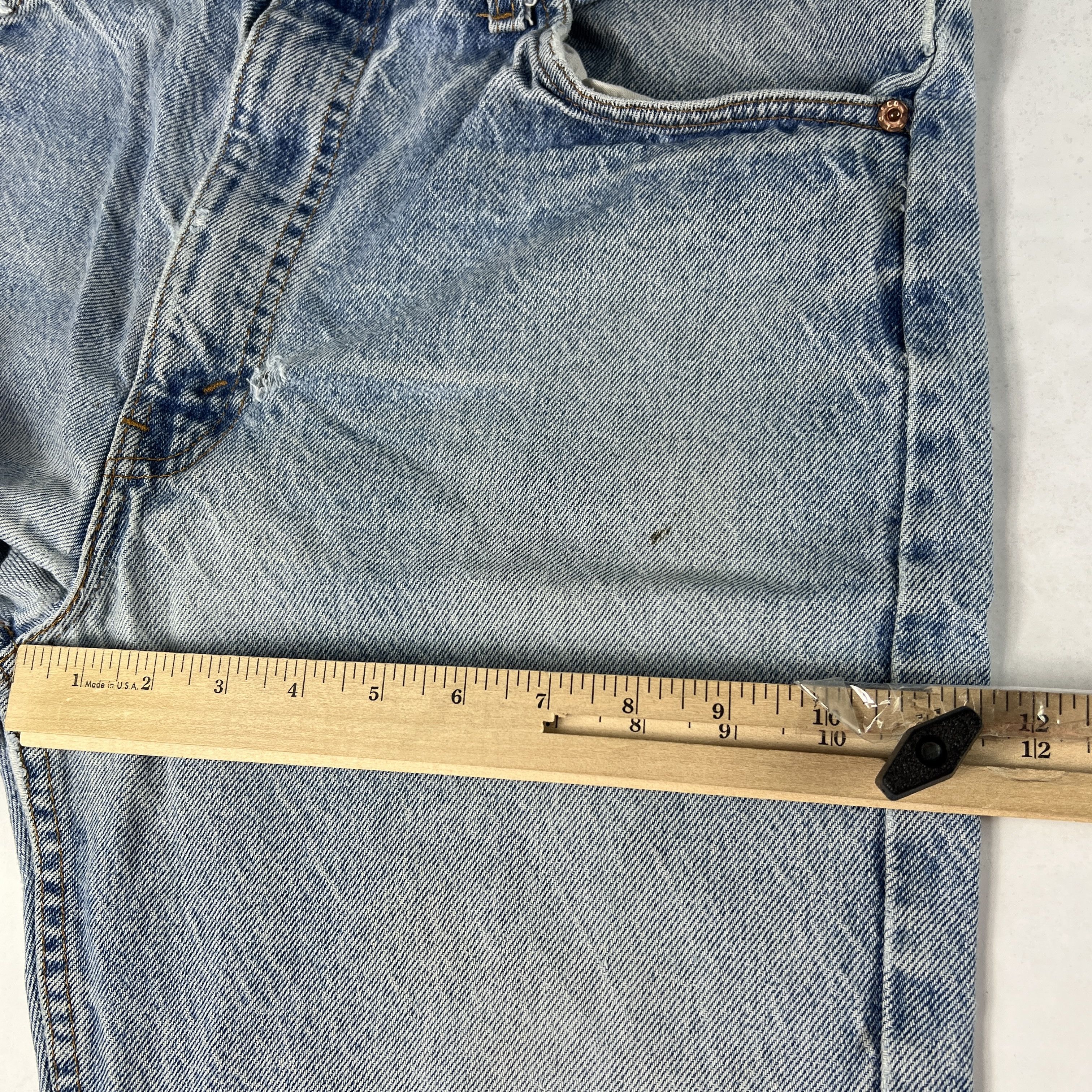 Levi's × Vintage VTG 90s Levi's Jeans 505 Straight Blue Denim Orange Tab Size US 34 / EU 50 - 22 Thumbnail