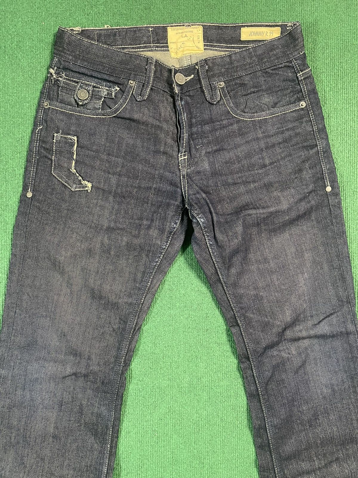 If Six Was Nine Jimmy Taverniti Flair Wide Leg Jeans Size US 32 / EU 48 - 3 Thumbnail