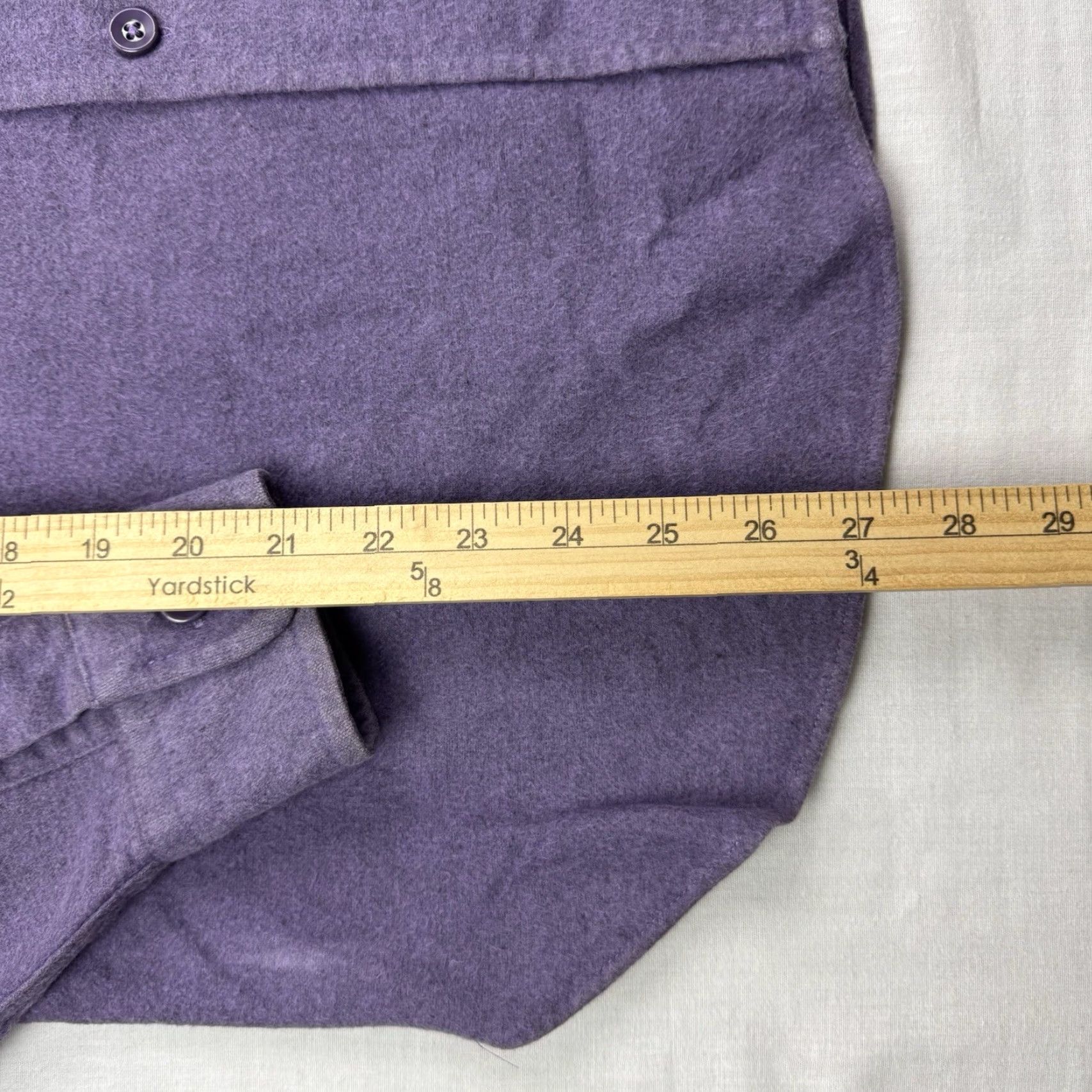 Vintage VINTAGE L.L. Bean Chamois Shirt Womens 12 Button-Up Long Sleeve Collared Purple 100% Cotton USA Outdoor Classic 90s Boys? Size XL / US 12-14 / IT 48-50 - 7 Thumbnail
