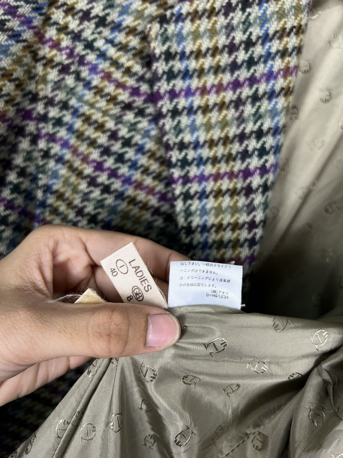 Aigner × Etienne Aigner 🔥 VINTAGE ETIENNE AIGNER TWEED WOOL BLAZER MADE IN GERMANY Size M / US 6-8 / IT 42-44 - 14 Thumbnail