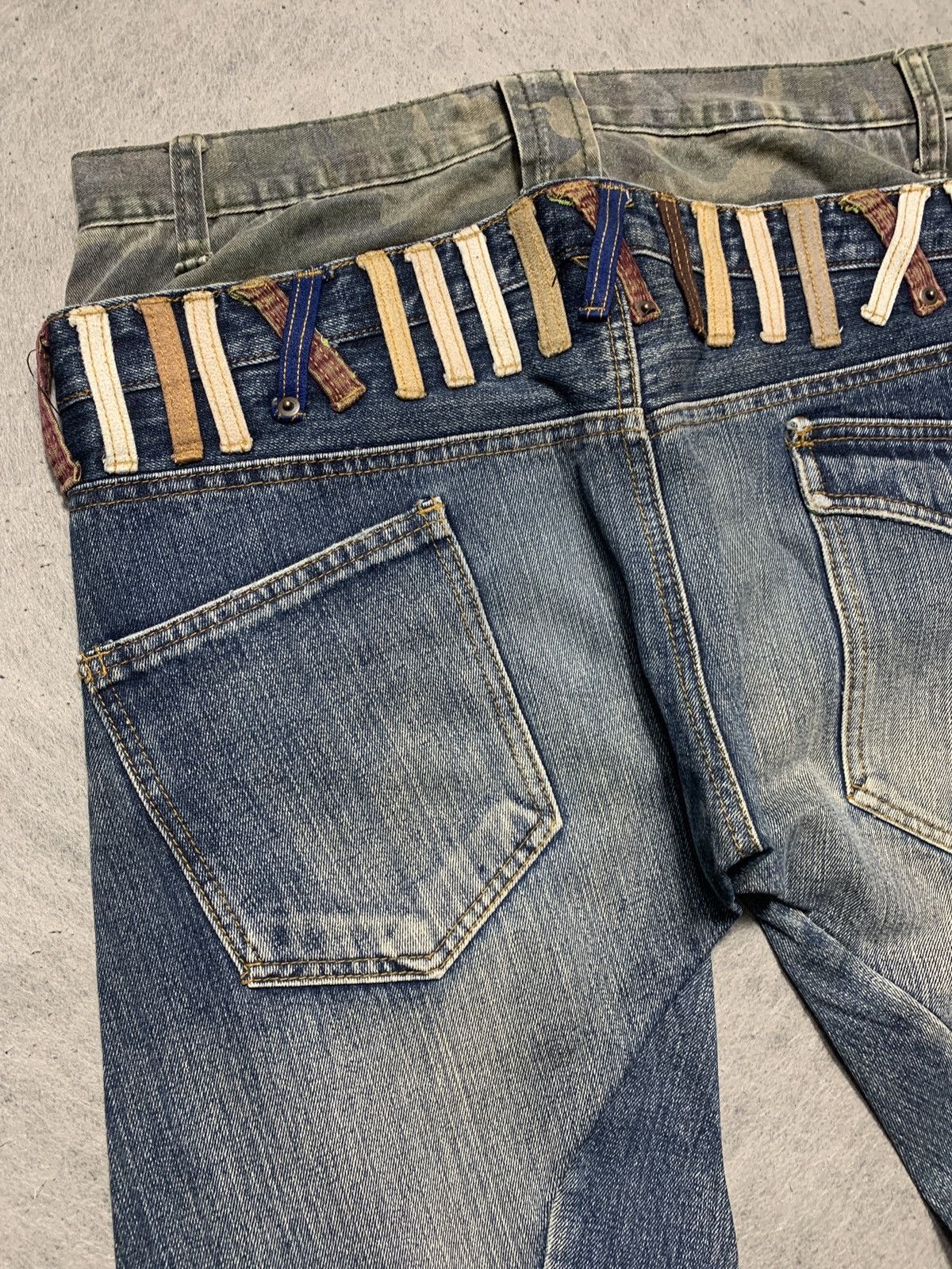 Number (N)ine Japanese Brand BreathMint Double Waist Denim Jeans Size US 32 / EU 48 - 11 Thumbnail