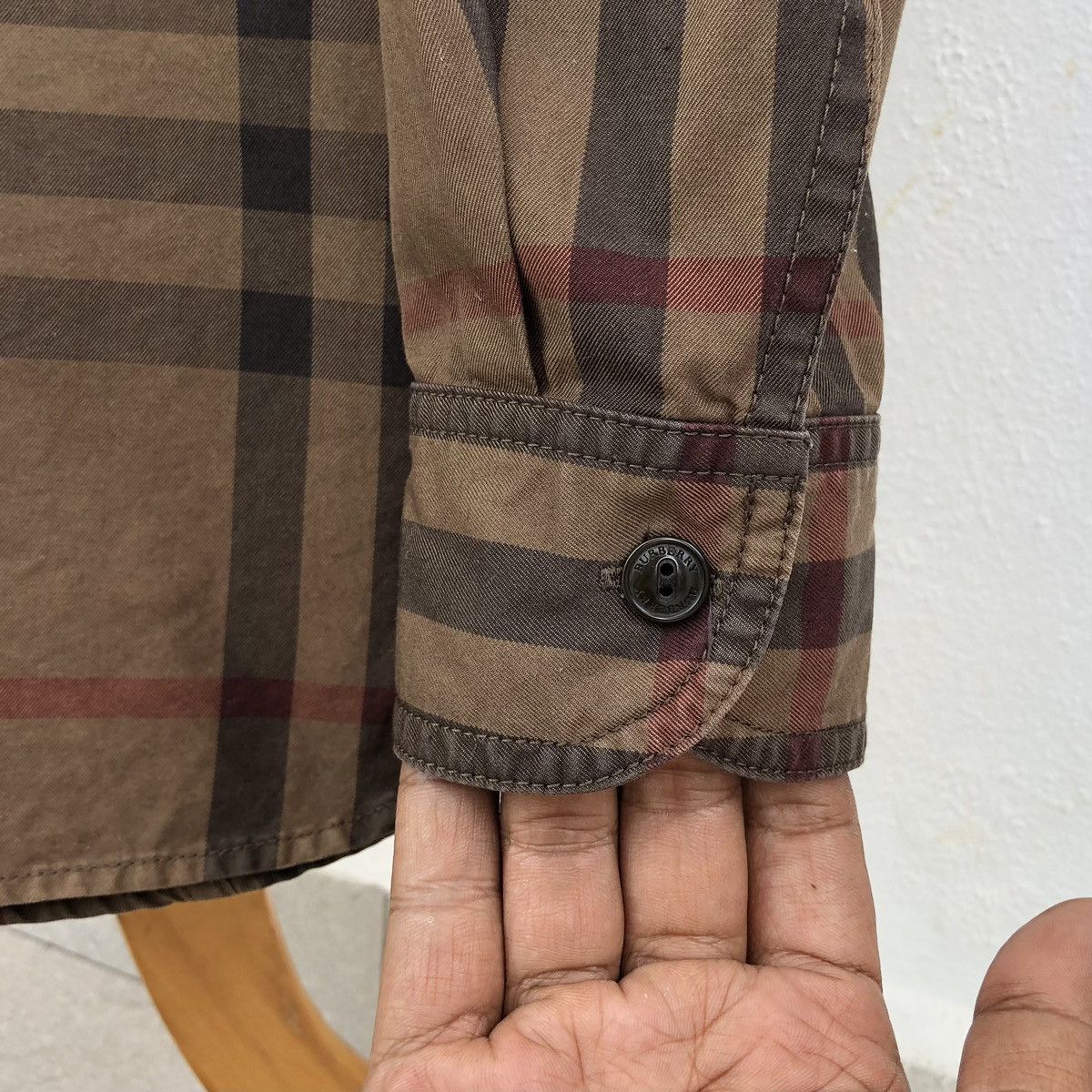 Burberry Burberry London Checked Novacheck Cotton Long Sleeve Shirt Size US L / EU 52-54 / 3 - 7 Thumbnail