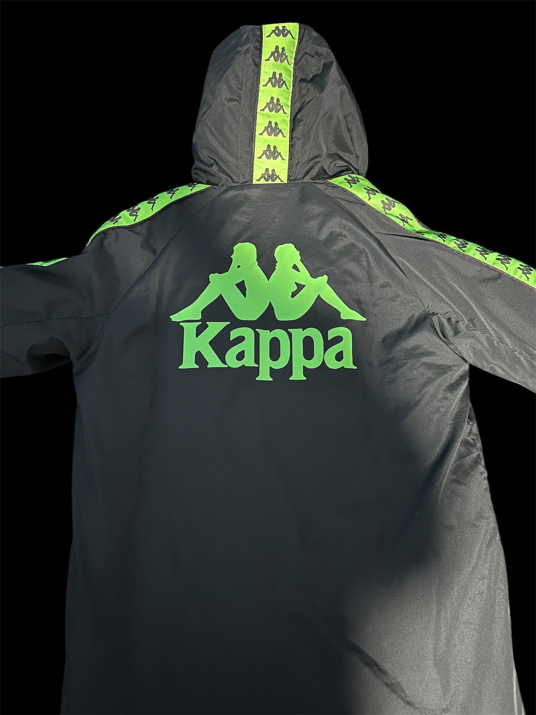 Kappa Kappa Padded Logo Jacket – Black/Neon Green Size US S / EU 44-46 / 1 - 1 Thumbnail
