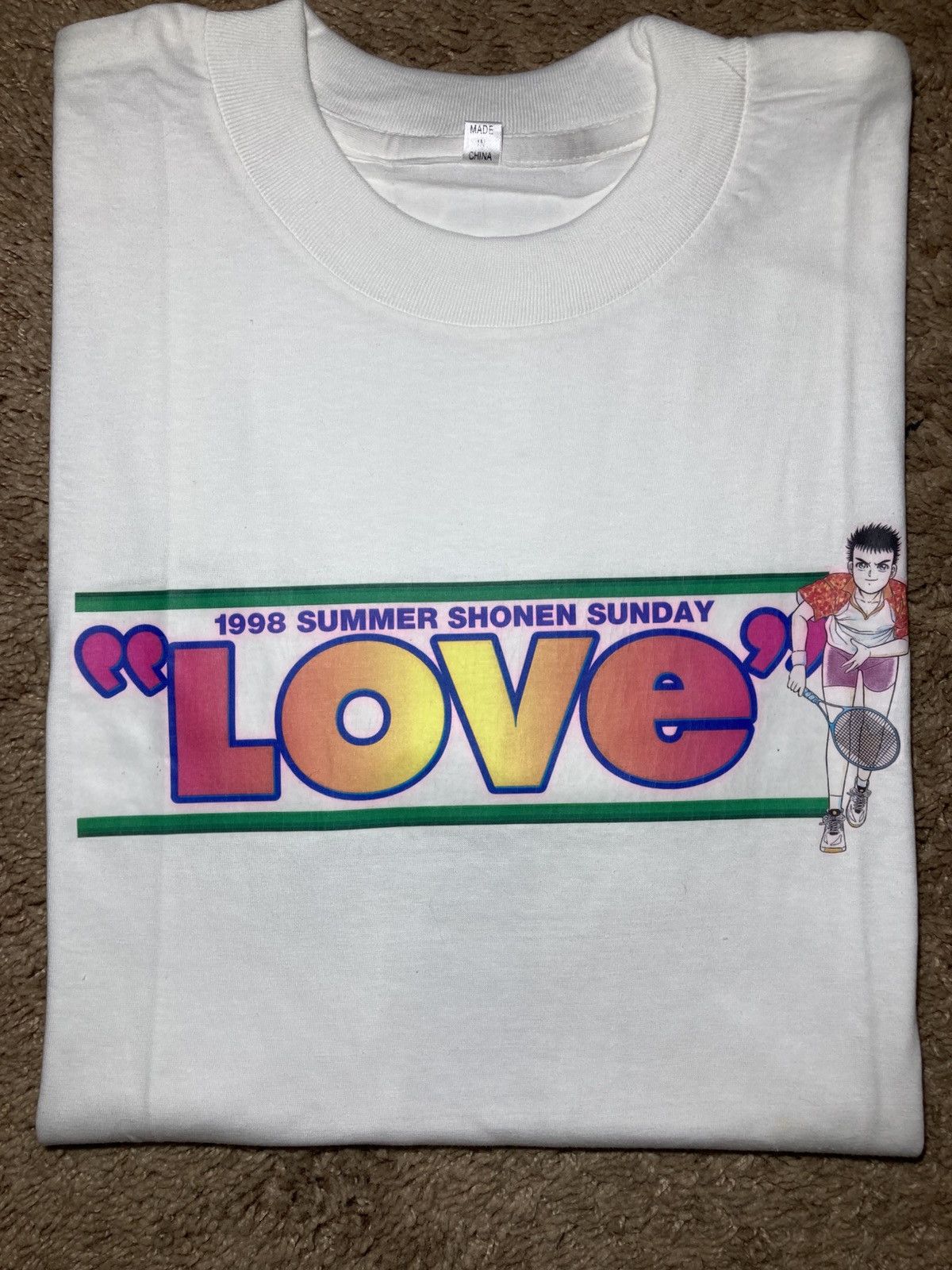 Anime New 1998 Summer Shonen Sunday Love Tennis Anime Sports 90s Size US L / EU 52-54 / 3 - 1 Thumbnail