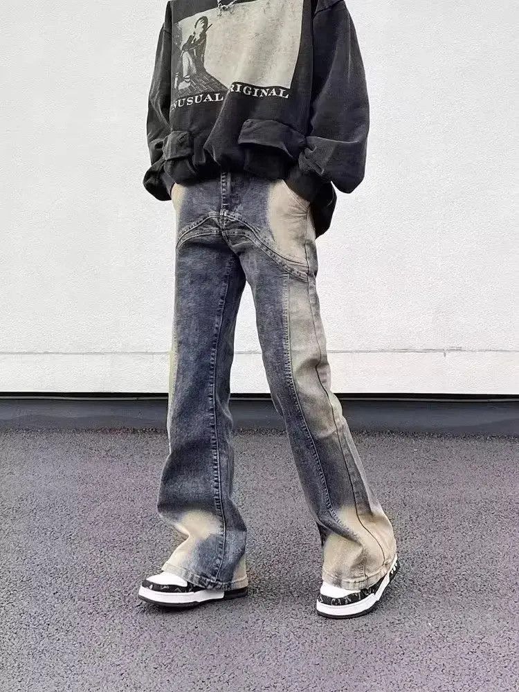 image of Distressed Denim x Vintage Distressed Slim Micro Flared Denim, Men's (Size 29)