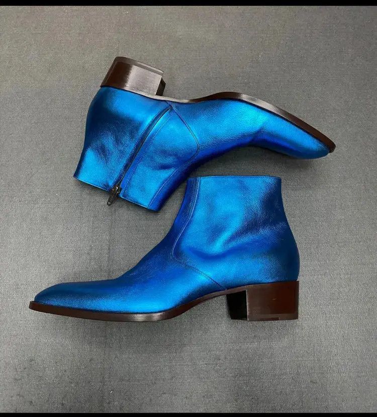 Saint Laurent Paris Saint Laurent Paris Metal Boots Size US 10 / EU 43 - 2 Thumbnail