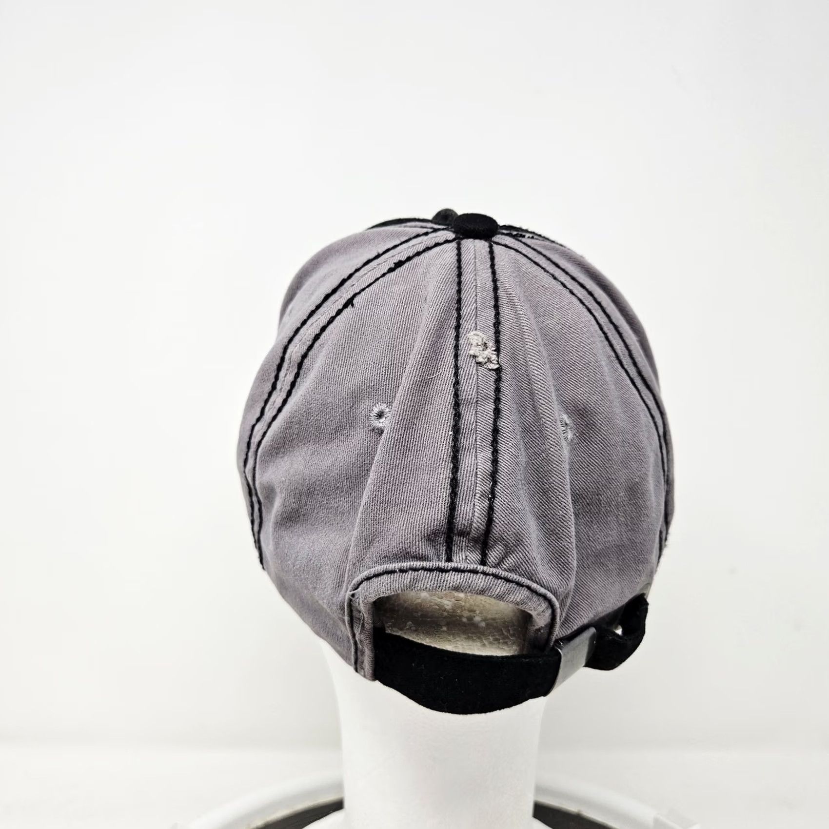 Logo 7 Chevrolet Hat Cap Baseball Strap Back One Size Gray Black Mens Bowtie Logo Size ONE SIZE - 4 Thumbnail