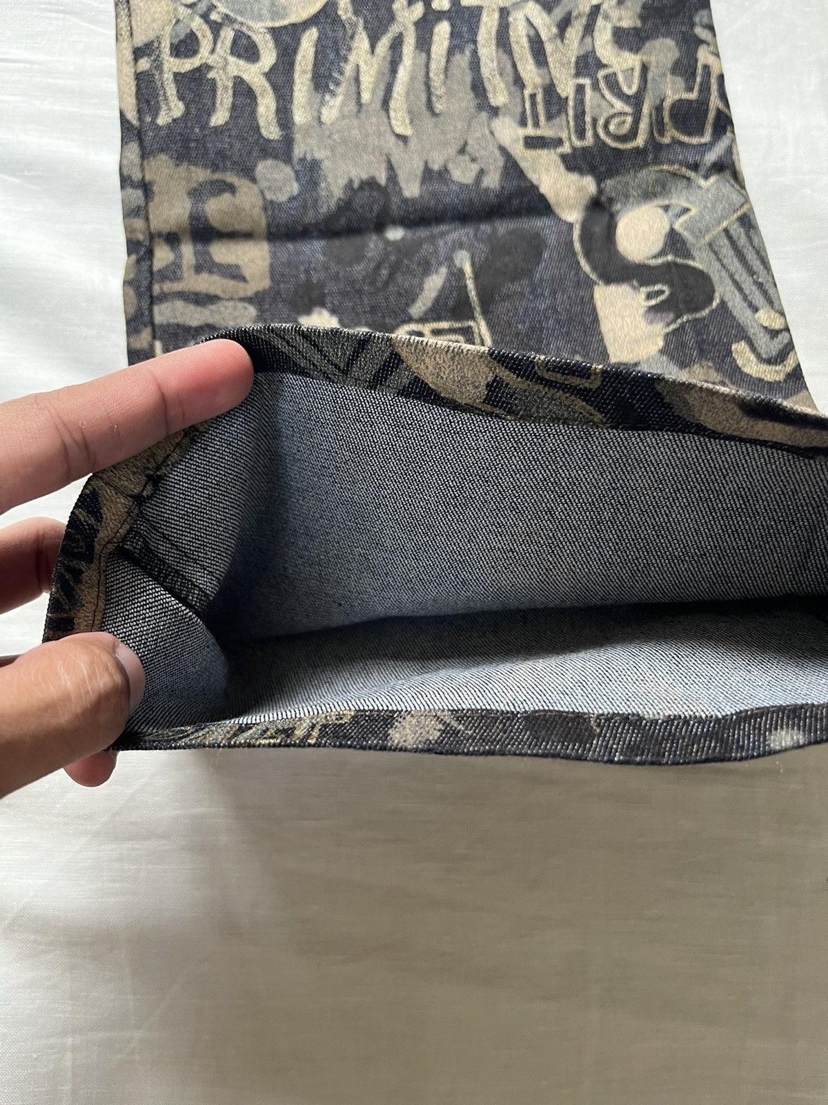 If Six Was Nine Maison Tricolore Camo Gravity Wording Pants Size US 28 / EU 44 - 9 Thumbnail