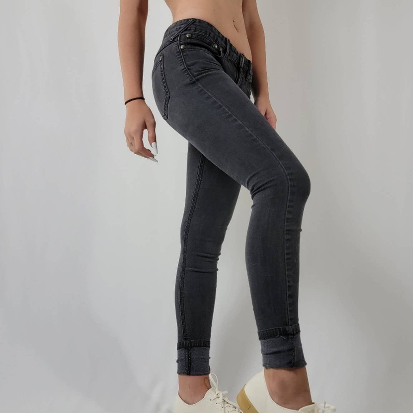 Free People Free People LOW rise Girlfriend Black Skinny Jeans - 2 Size 26" / US 2 / IT 38 - 6 Thumbnail