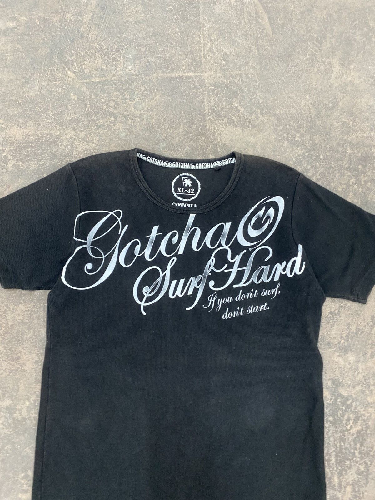 Vintage Gotcha Poem Wording Knit 90s Stretchable Lgb Punk Size US L / EU 52-54 / 3 - 2 Thumbnail