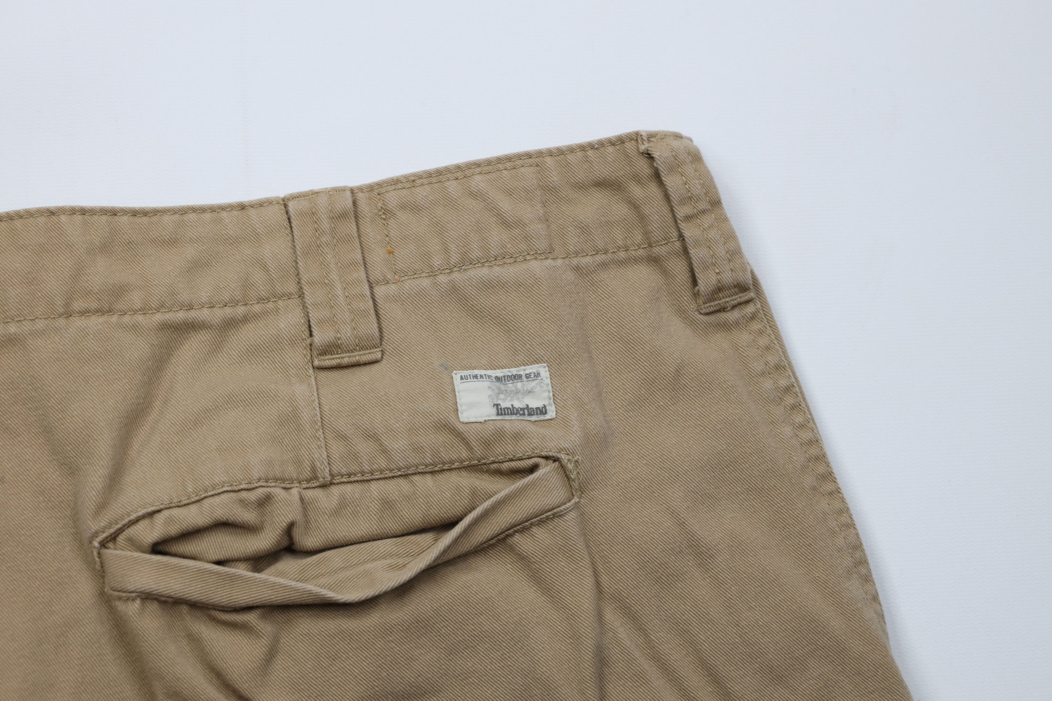 Timberland Vintage 90s Y2K Timberland Surplus Shorts Brown Cotton Size US 38 / EU 54 - 9 Thumbnail