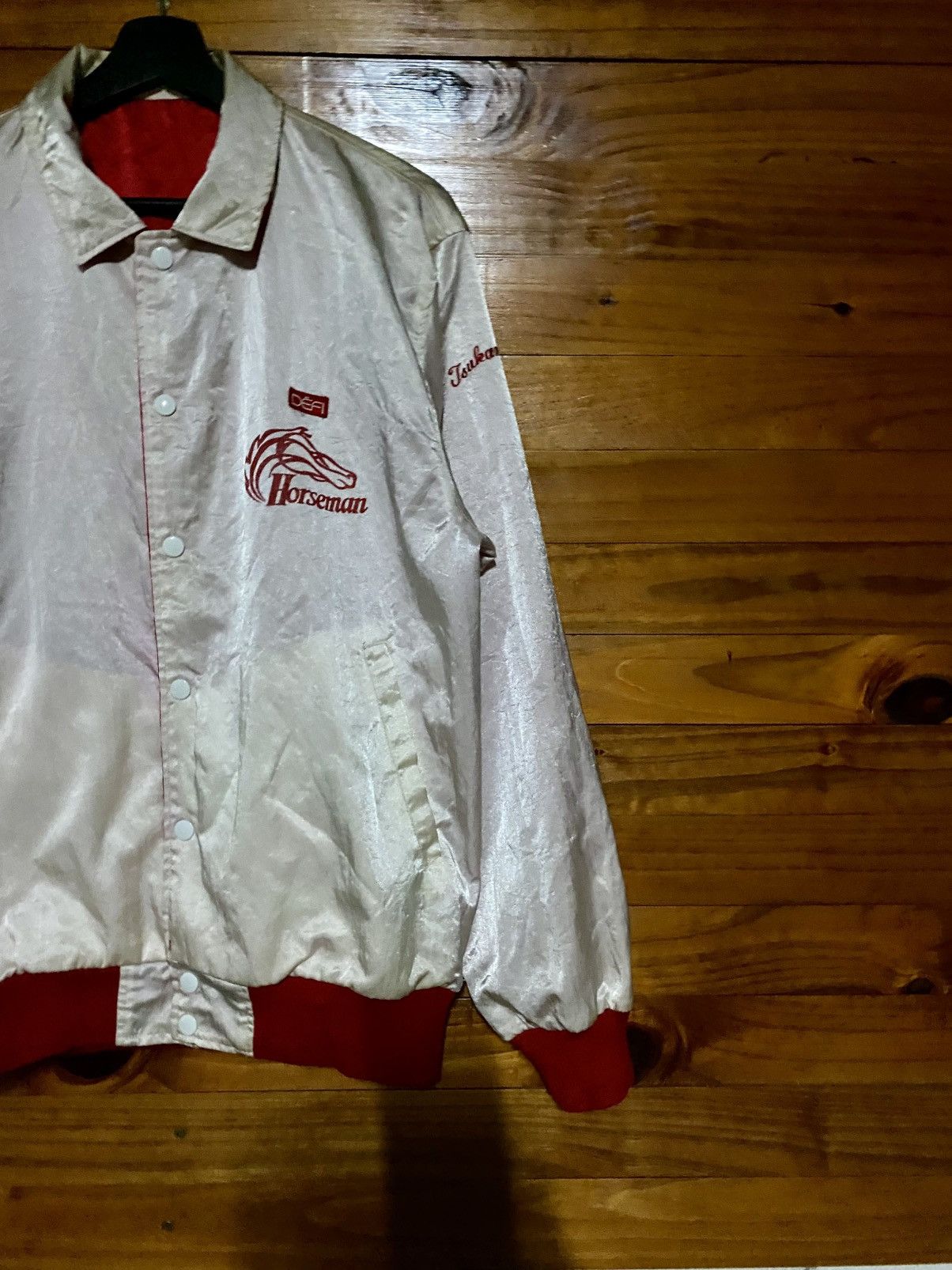 Vintage Vintage Japan Racing Association Horseman Reversible Satin Size US M / EU 48-50 / 2 - 9 Thumbnail