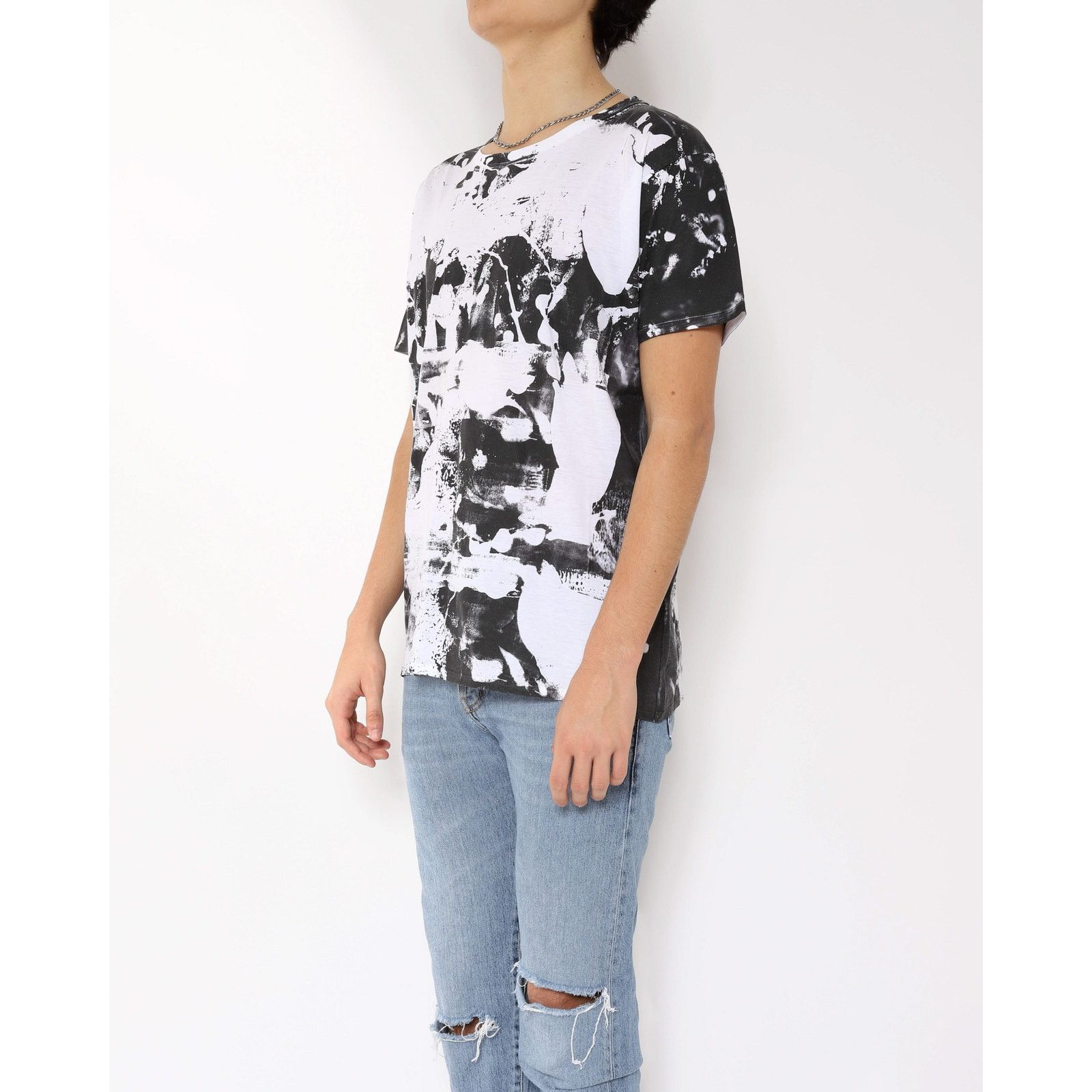 Saint Laurent Paris FW13 Tie-Dye Printed Short Sleeve T-Shirt Size US XS / EU 42 / 0 - 4 Thumbnail