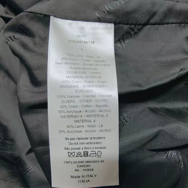 Dior Dior gray letter print jacket for men-2507 Size US L / EU 52-54 / 3 - 4 Thumbnail