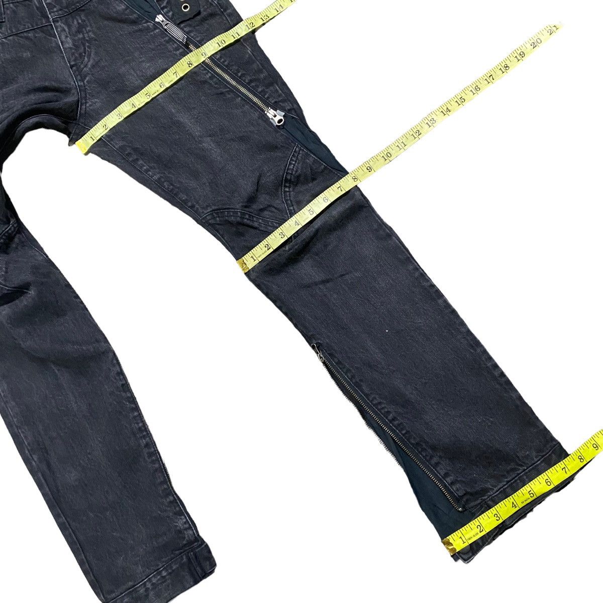PPFM PPFM Black Denim Pants Zipper Size US 30 / EU 46 - 20 Thumbnail