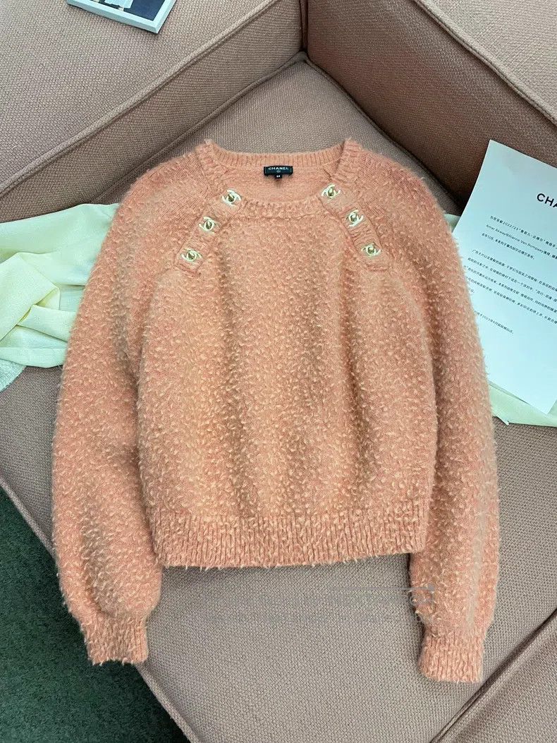 Chanel Chanel 21B orange schoolbag buckle alpaca wool sweater Size XS / US 0-2 / IT 36-38 - 1 Thumbnail