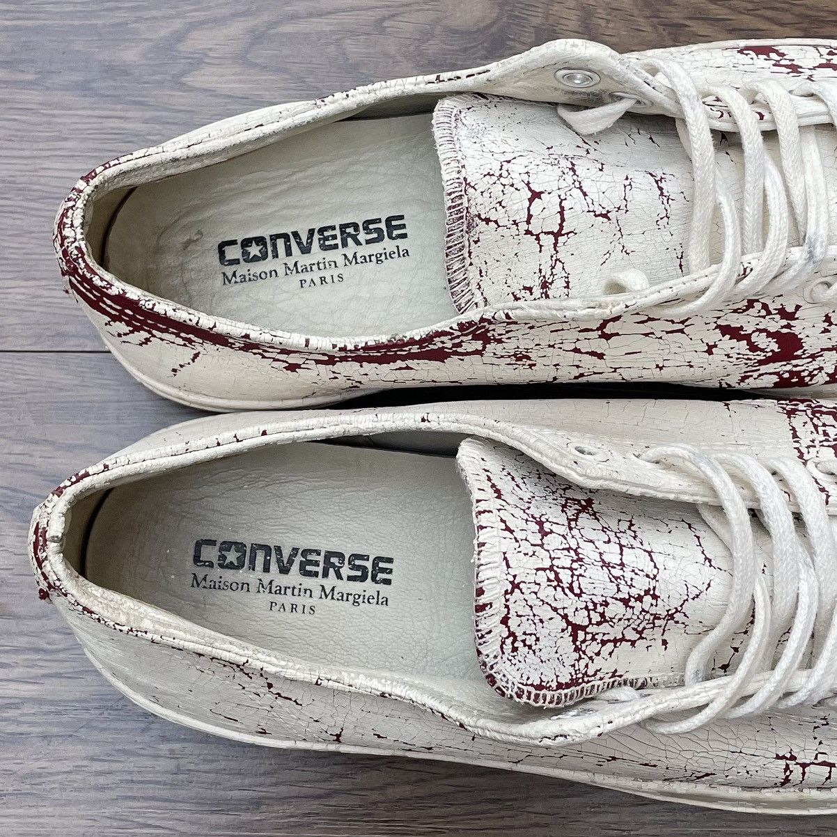 Converse × Maison Margiela Converse x Maison Margiela Jack Purcell Low 'Paint Crack' Size US 13 / EU 46 - 9 Thumbnail