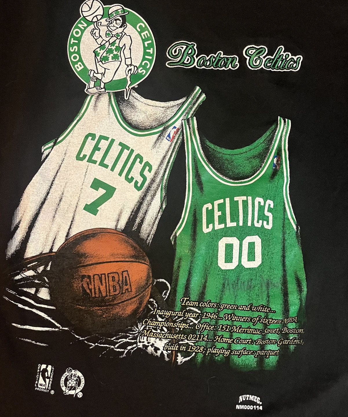 NBA × Nutmeg × Vintage Vintage Boston Celtics Tee Size US XL / EU 56 / 4 - 2 Thumbnail