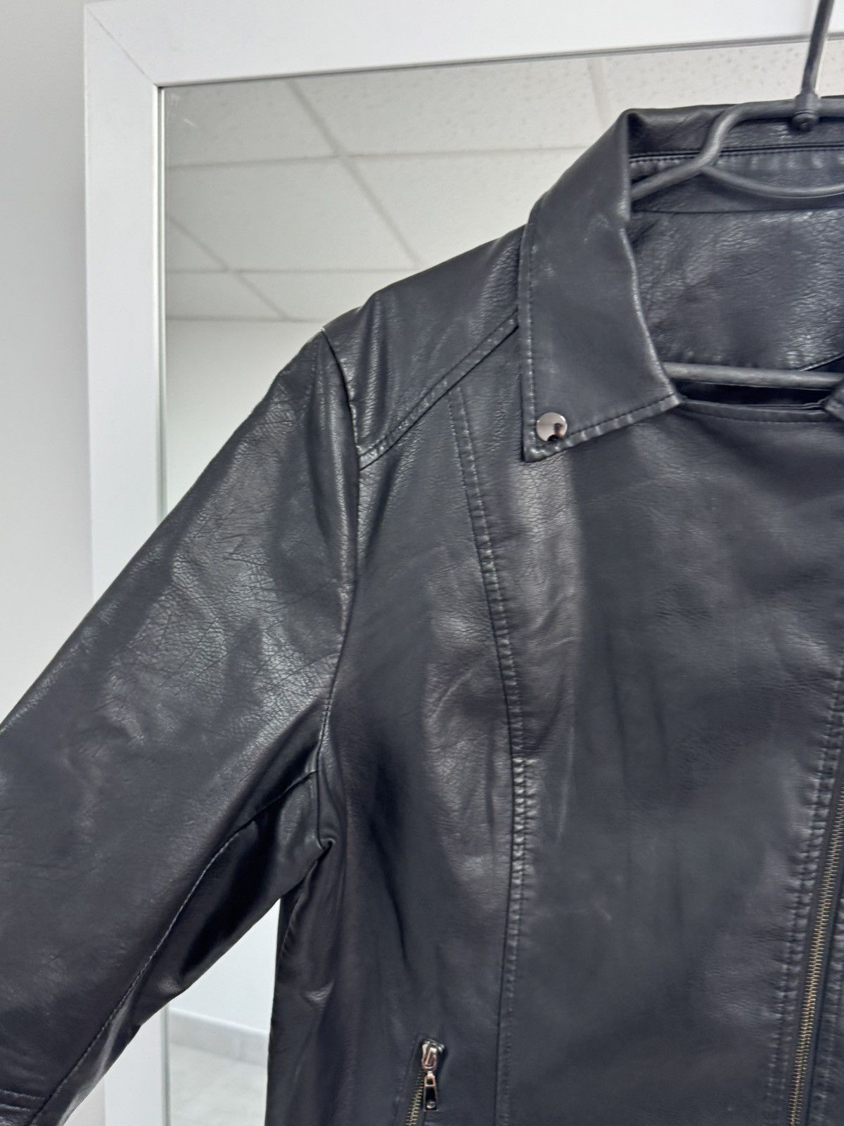 Vintage Rare Leather Jacket Japan Style Avantgarde Y2K Women sz L-XL Size L / US 10 / IT 46 - 6 Thumbnail
