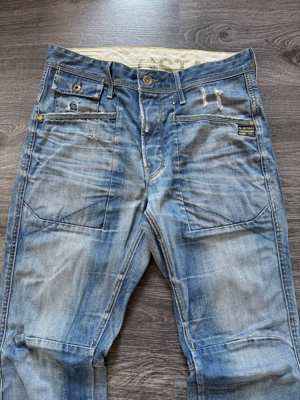 G-Star Y2K G-Star Raw Jack Loose Tapered Distressed Denim Jeans Size US 30 / EU 46 - 7 Thumbnail