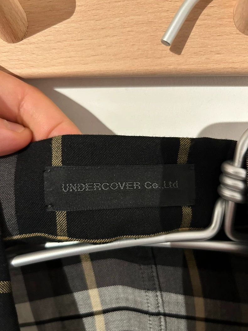 Undercover UNDERCOVER Short sleeve plaid shirt with silk and Lyocell a Size US L / EU 52-54 / 3 - 7 Thumbnail