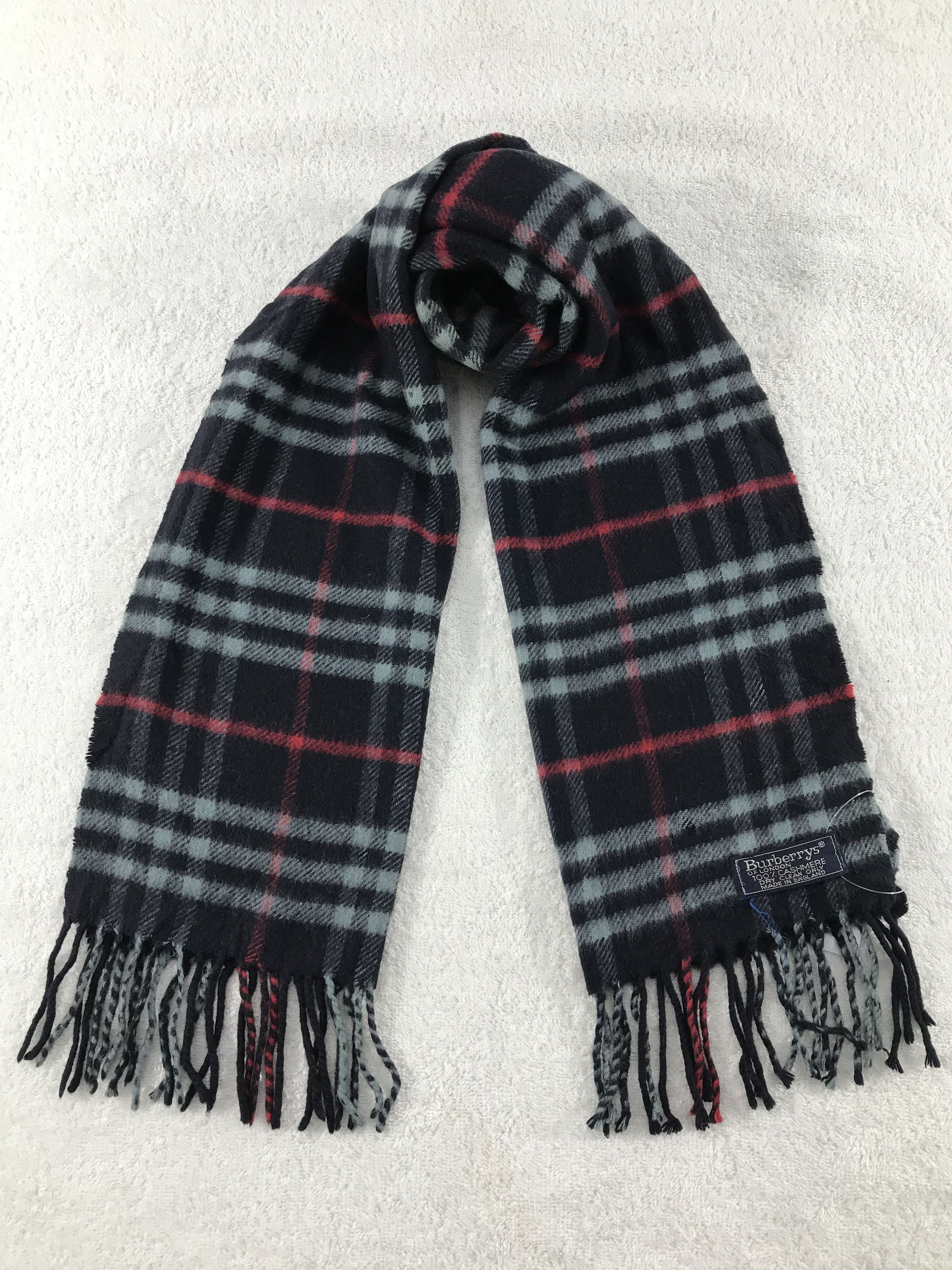Burberry × Vintage Burberry Scarf / Muffler / Neckwear - WW1270 Size ONE SIZE - 1 Thumbnail