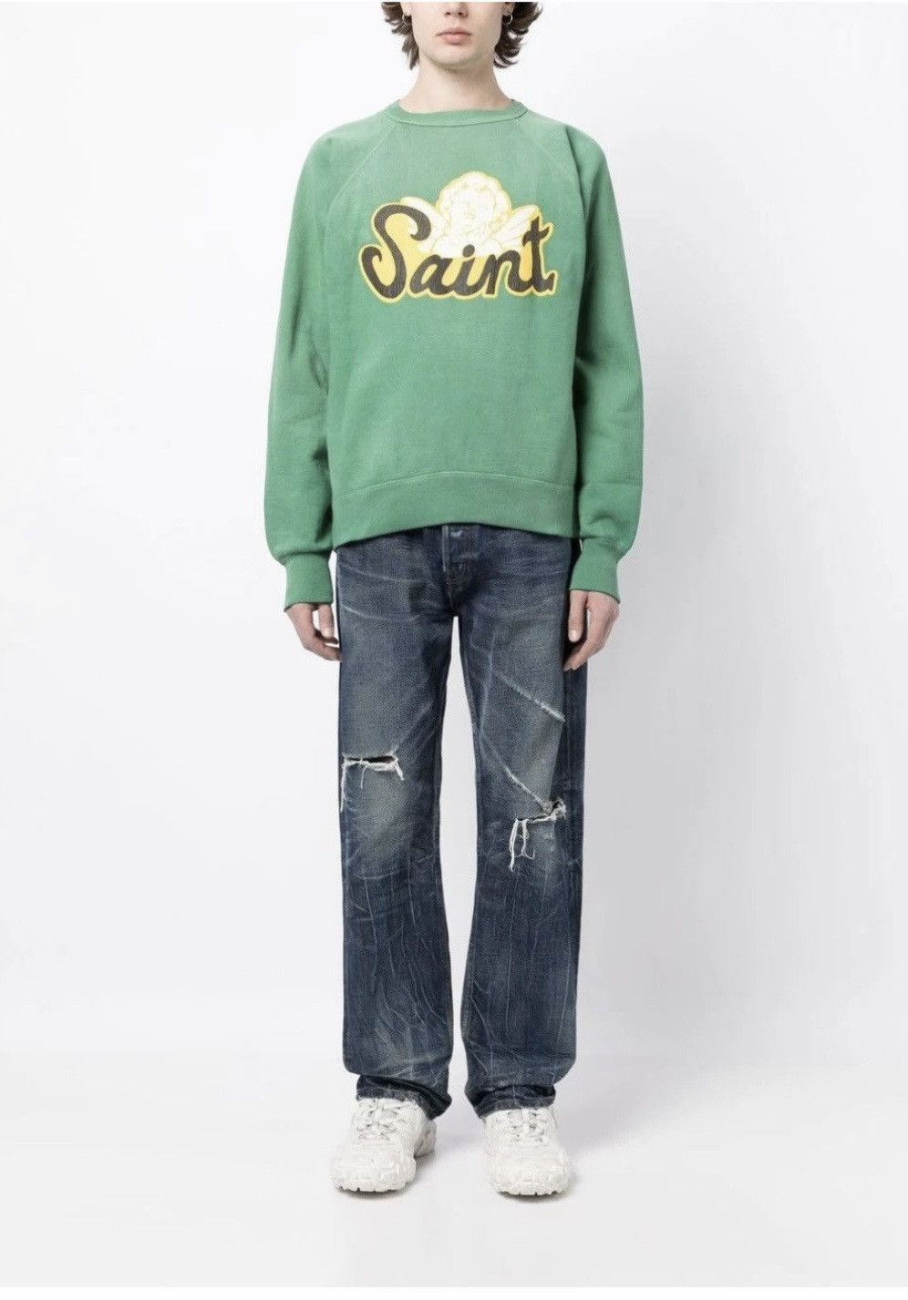 Saint Michael SAINT MXXXXXX logo print sweatshirt Size US L / EU 52-54 / 3 - 7 Thumbnail