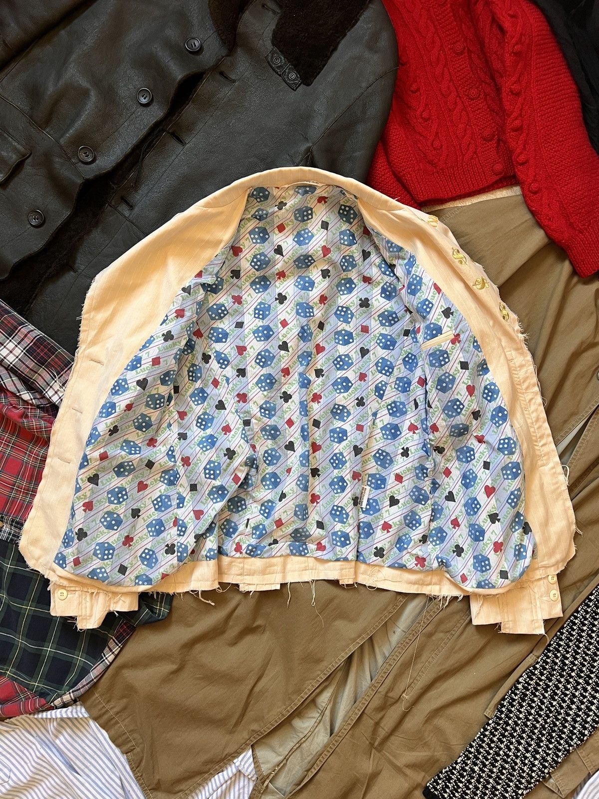 Japanese Brand Vintage Japan Inspired Distressed Zucca Blazer Avant Garde Size M / US 6-8 / IT 42-44 - 8 Thumbnail