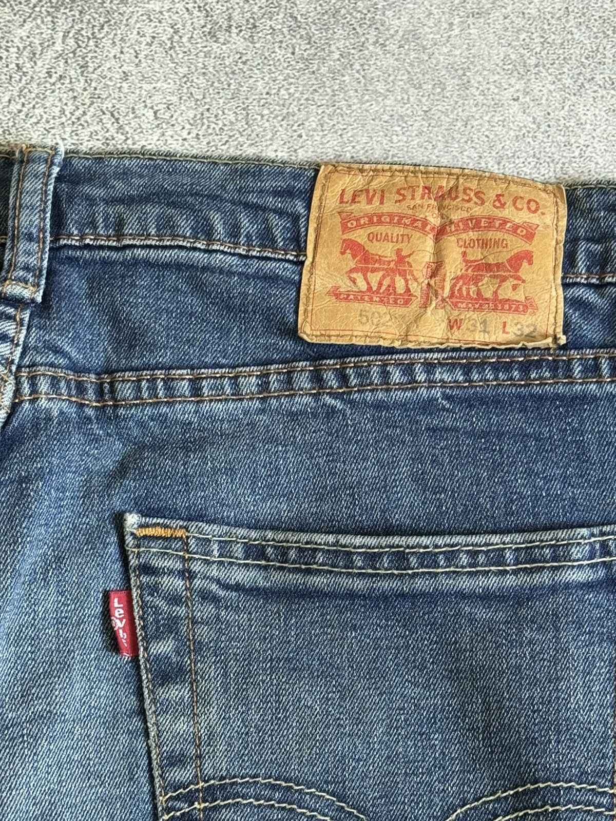 Levi's Levi’s 31/32 502 denim pants jeans chinos casual blue levis Size US 31 - 4 Thumbnail