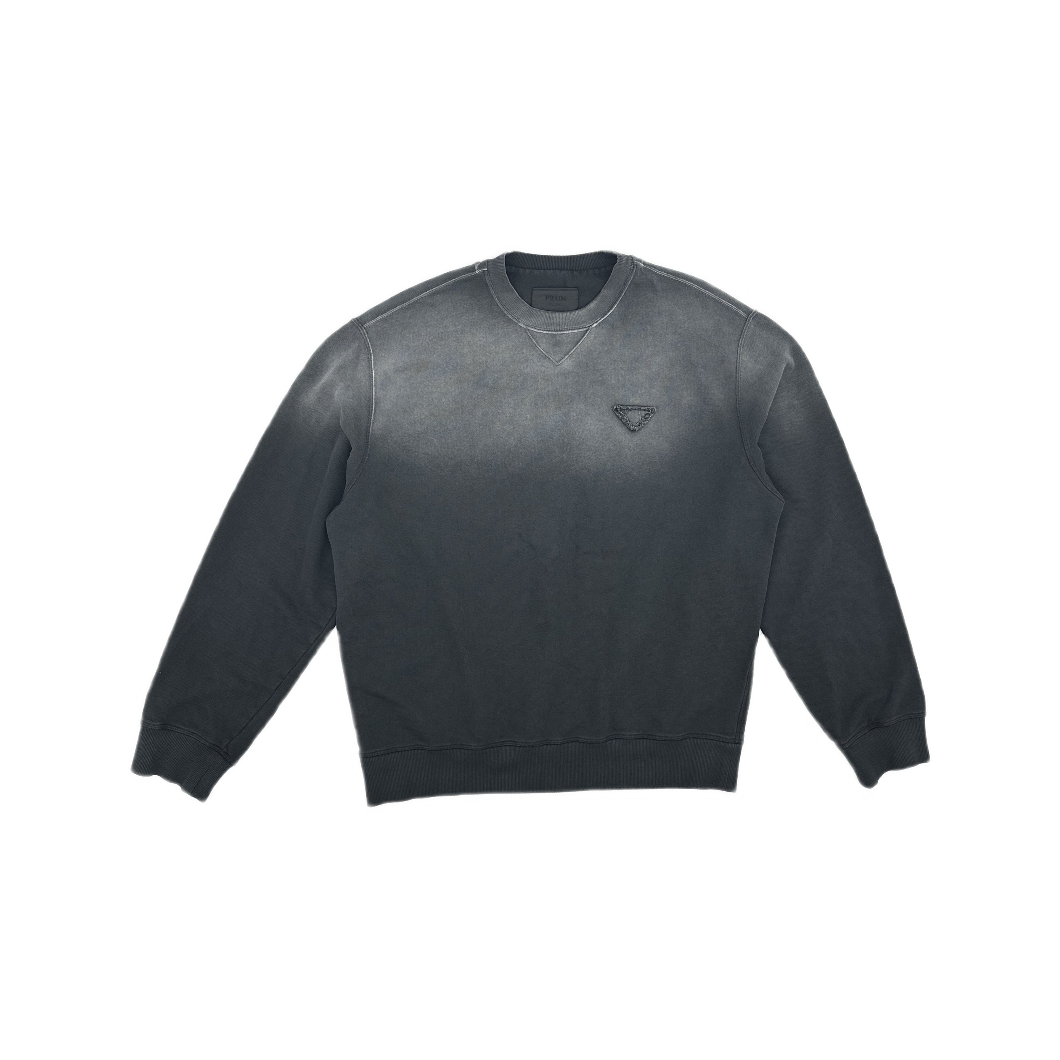 Prada Prada Ombre Logo Sweatshirt Size M Size US M / EU 48-50 / 2 - 1 Thumbnail