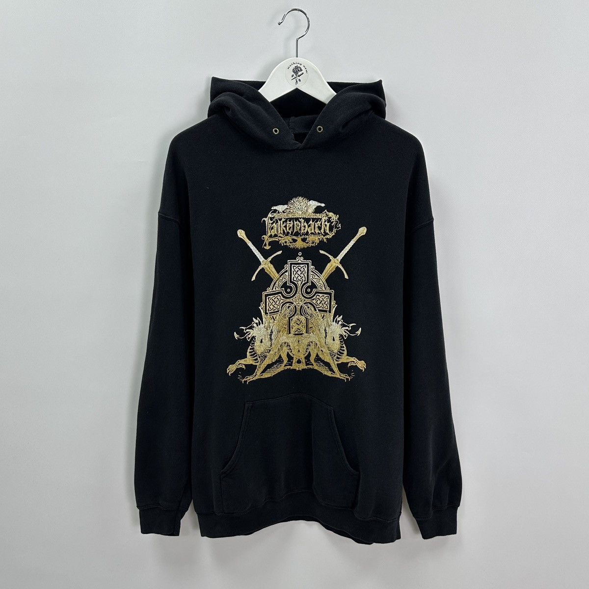 Band Tees Vintage 00s Falkenbach Heralding The Fireblade rock hoodie Size US XL / EU 56 / 4 - 1 Thumbnail