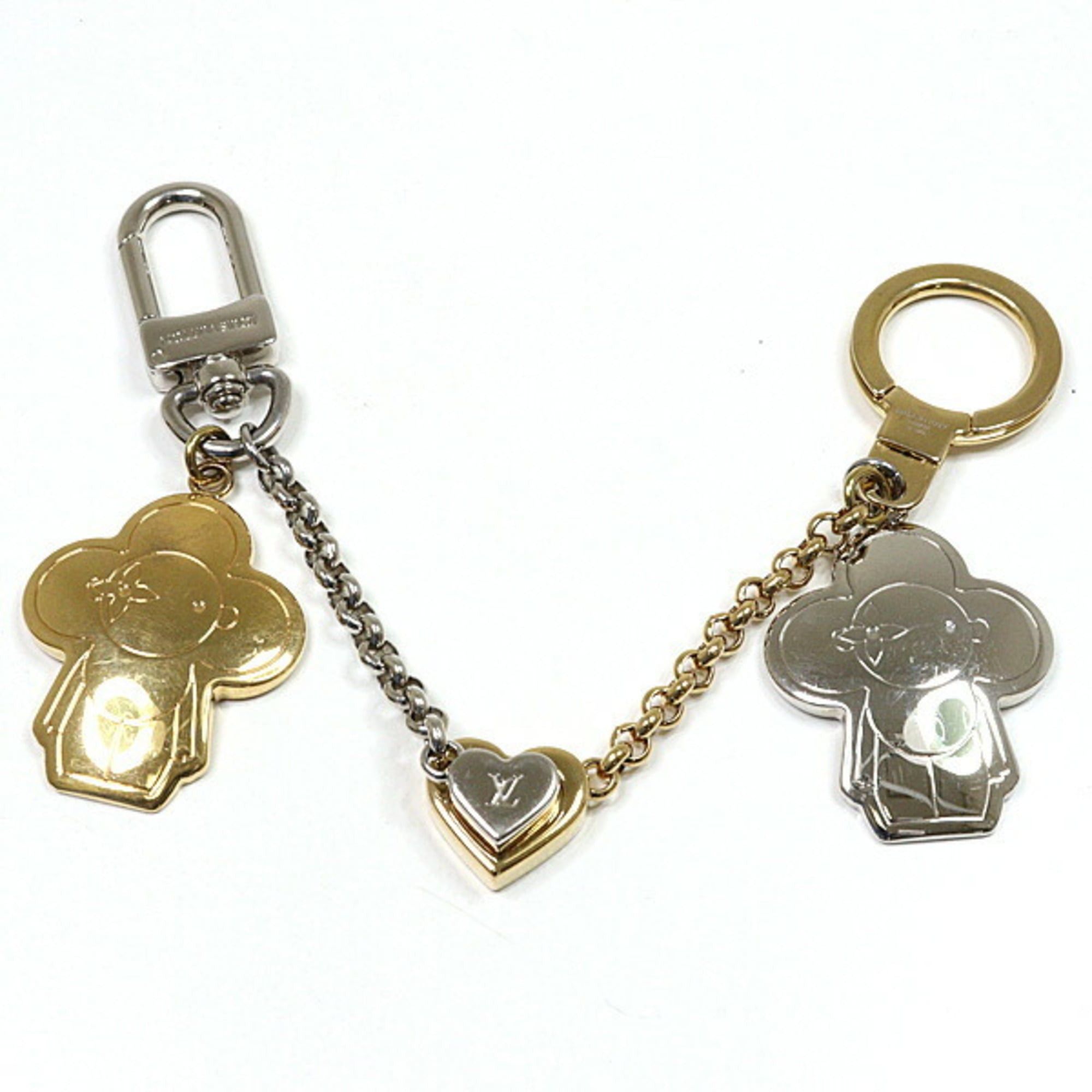 Louis Vuitton Louis Vuitton Chain Vivienne BFF Keychain Bag Charm Metal Gold/Silver M00835 Size ONE SIZE - 1 Thumbnail
