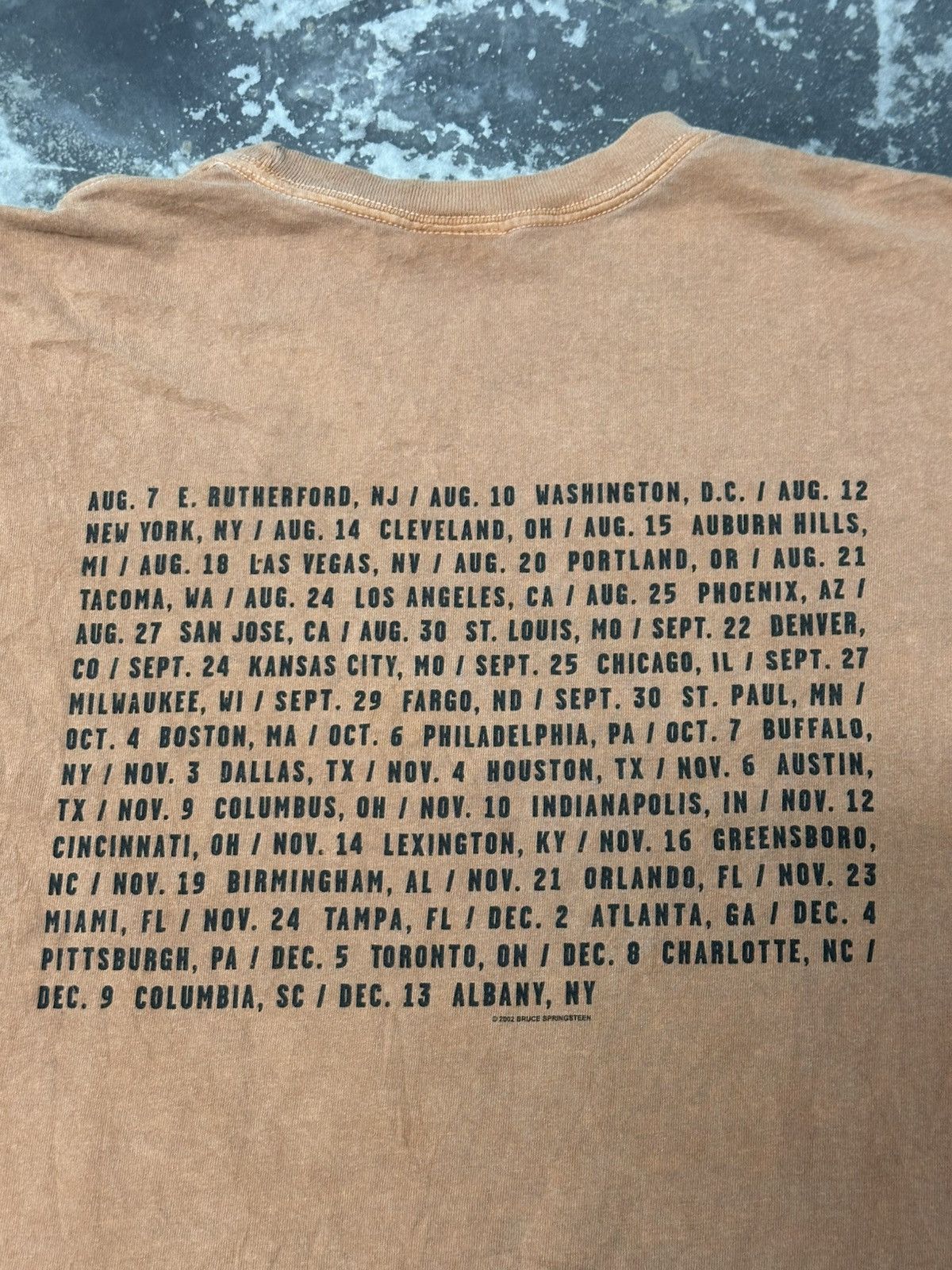 Band Tees × Vintage Vintage Bruce Springsteen "The Rising" Tour T-Shirt 2000s Size US XL / EU 56 / 4 - 4 Thumbnail