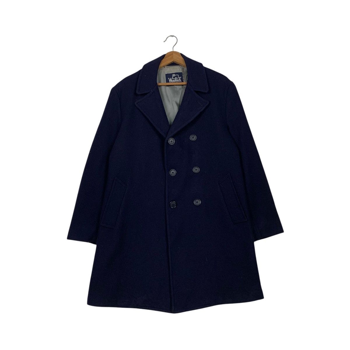 Woolrich Woolen Mills 80’s WOOLRICH Made in Usa Double Breast Wool Coat #2324-C104 Size US M / EU 48-50 / 2 - 1 Thumbnail