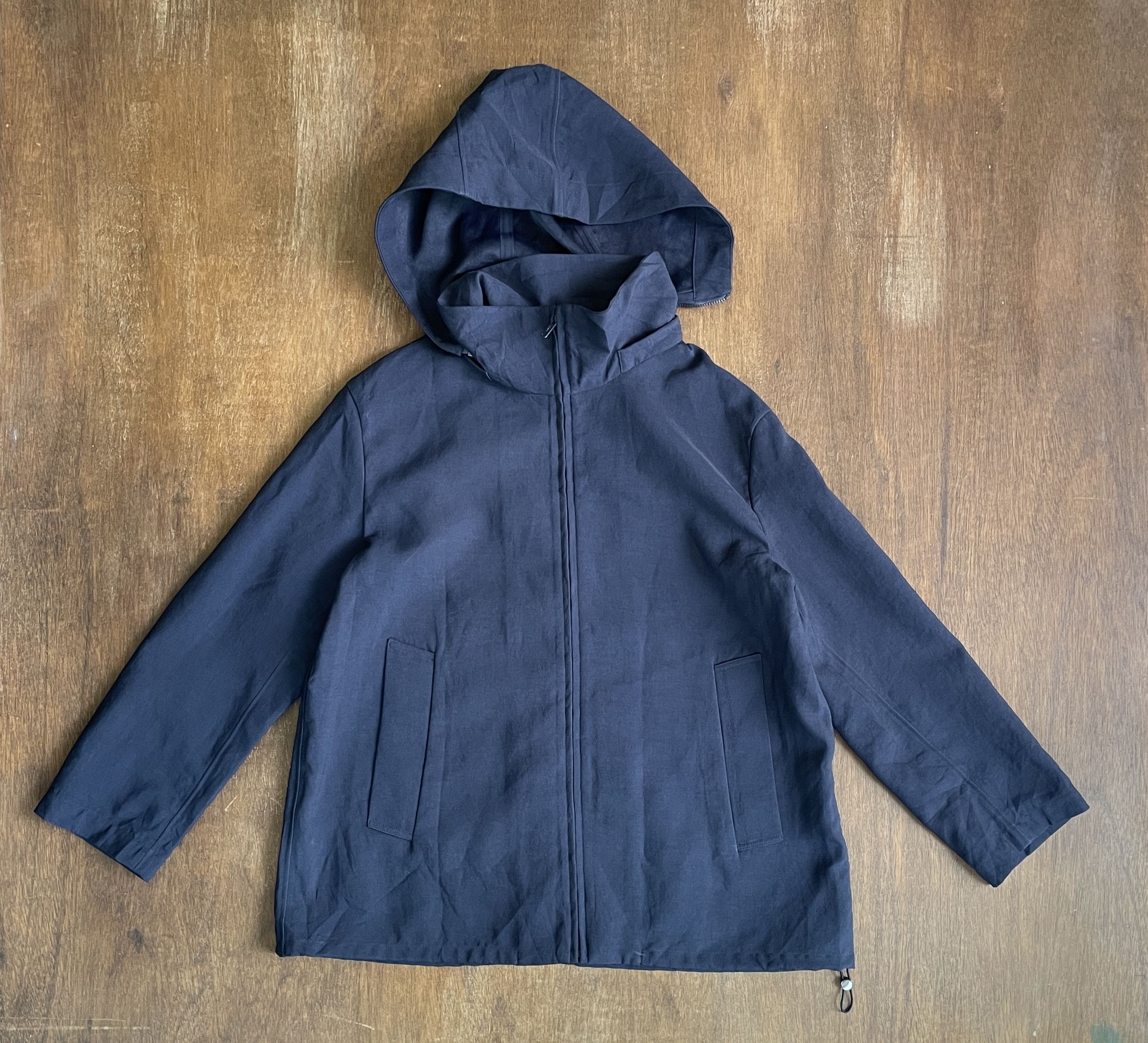 Mackintosh Mackintosh London Navy Hooded Jacket Zip Front Lightweight Size US M / EU 48-50 / 2 - 9 Thumbnail