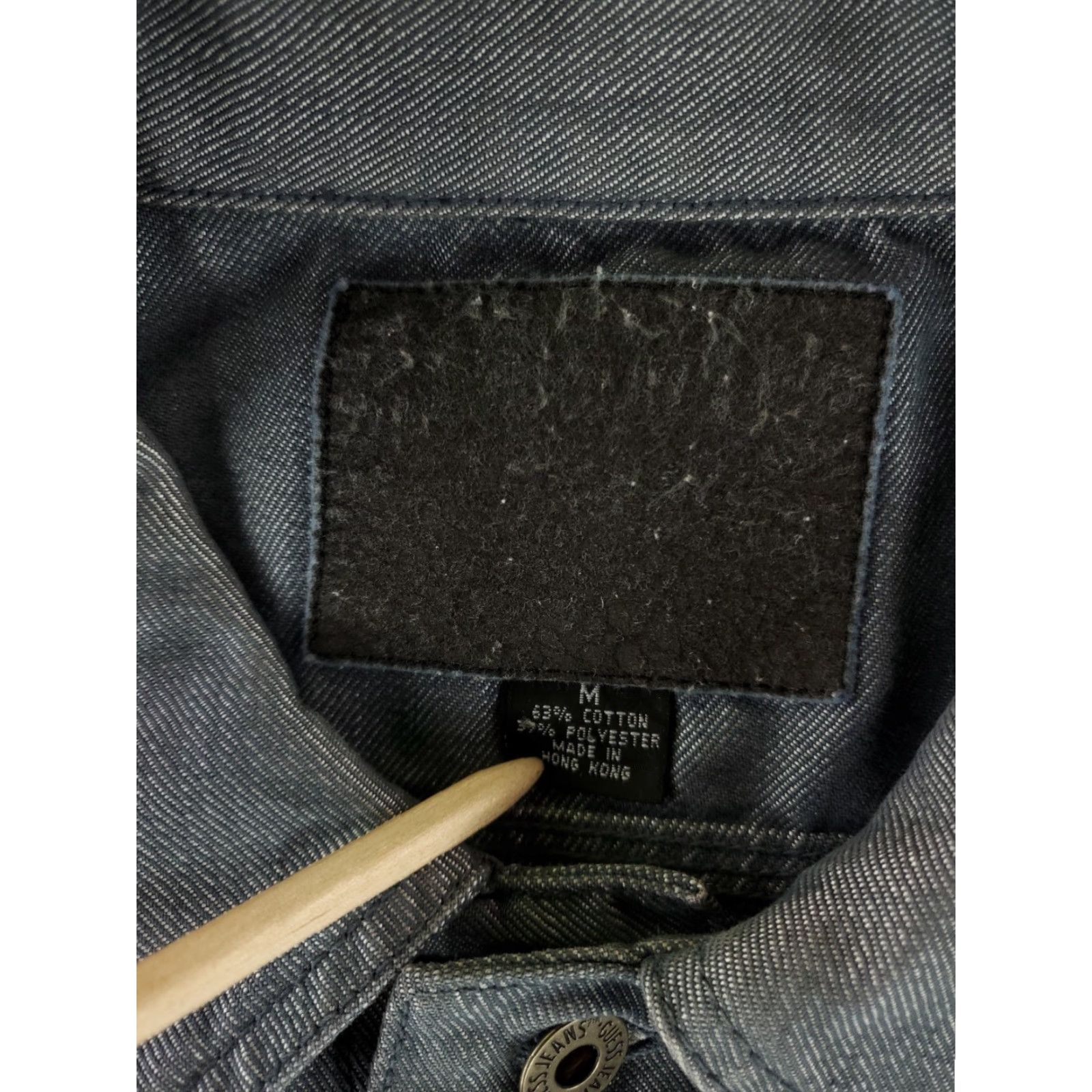 Guess VINTAGE Guess Denim Jean Jacket 90s Blue Gray Mens M Trucker Jacket Size US M / EU 48-50 / 2 - 2 Thumbnail