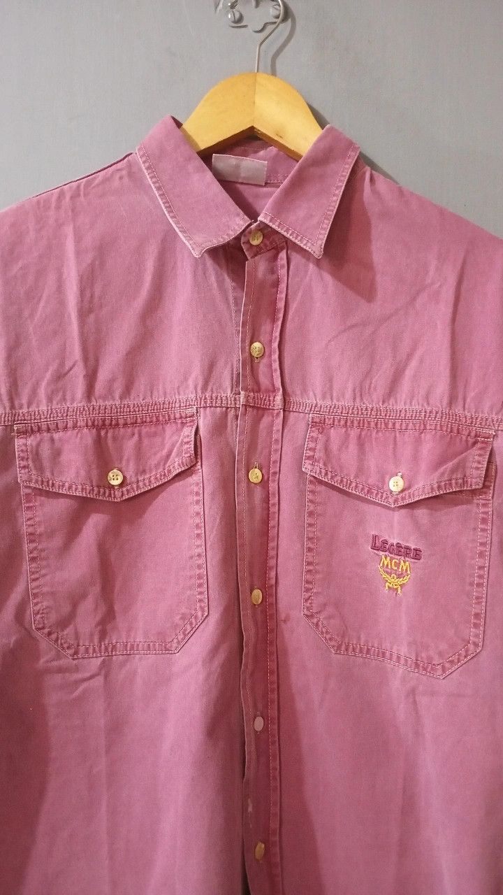 MCM Legere by MCM vintage cotton button-down shirt Size US M / EU 48-50 / 2 - 3 Thumbnail
