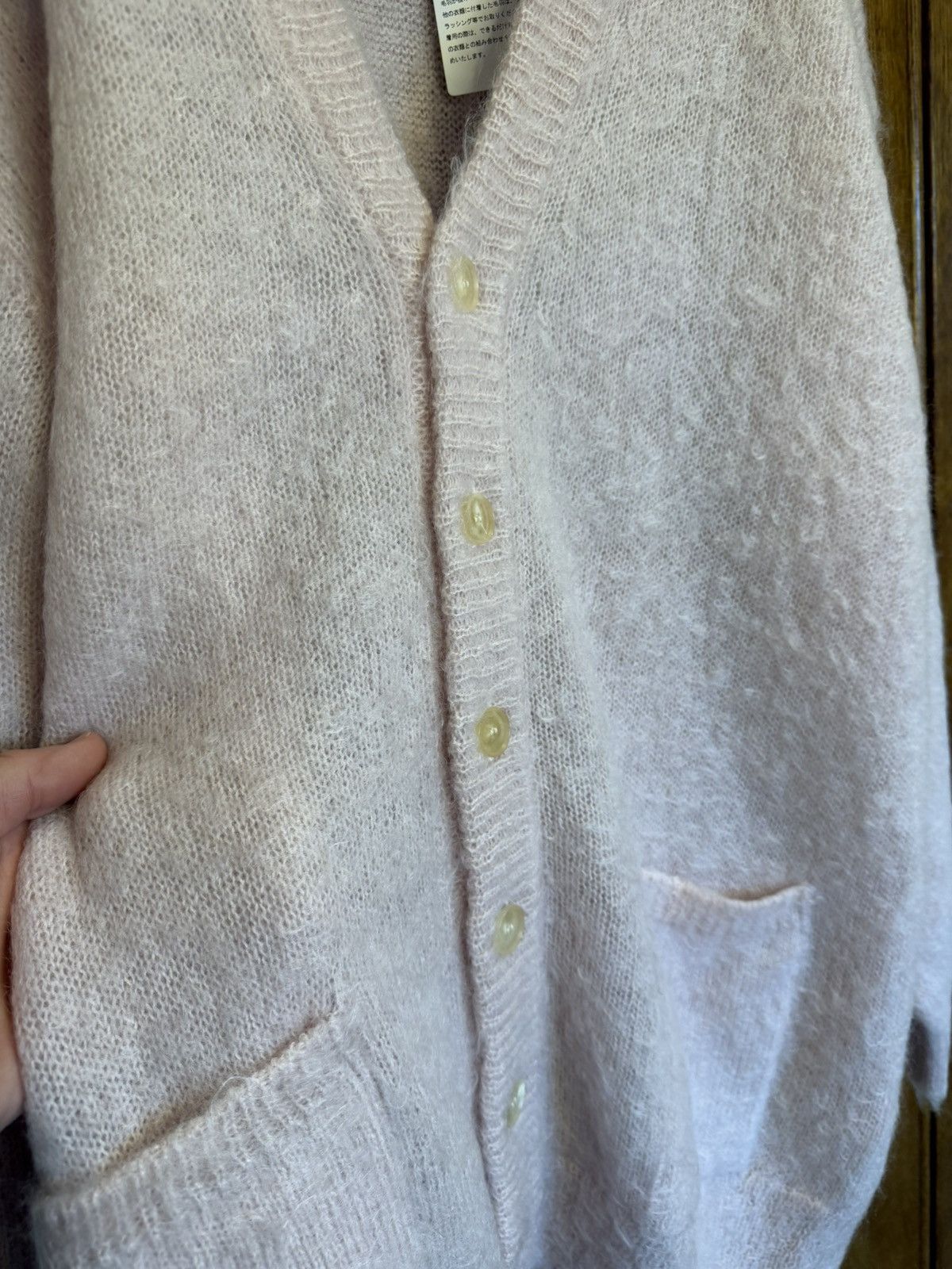 Auralee Grail Auralee pink Japan oversized pink cardigan 2 mohair Size US L / EU 52-54 / 3 - 11 Thumbnail